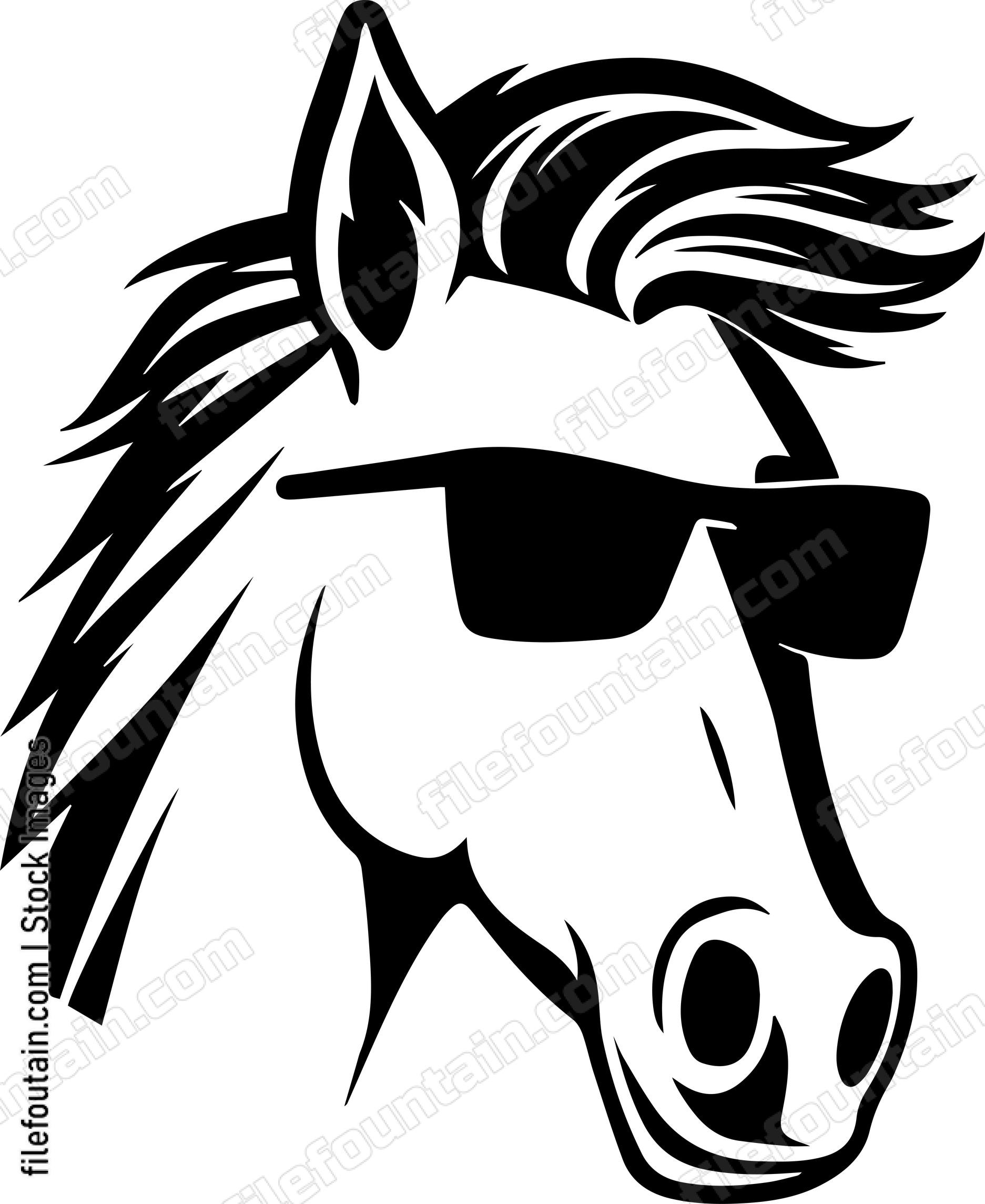 Horse In Sunglasses