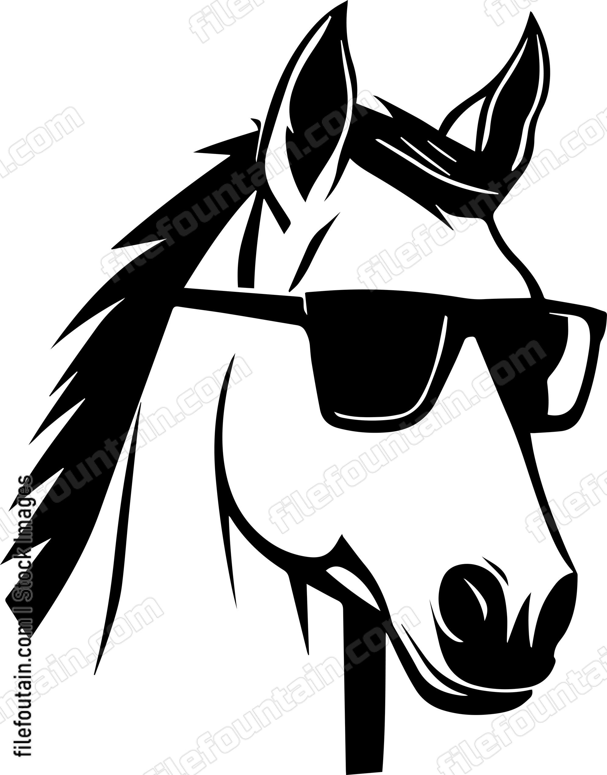 Horse In Sunglasses