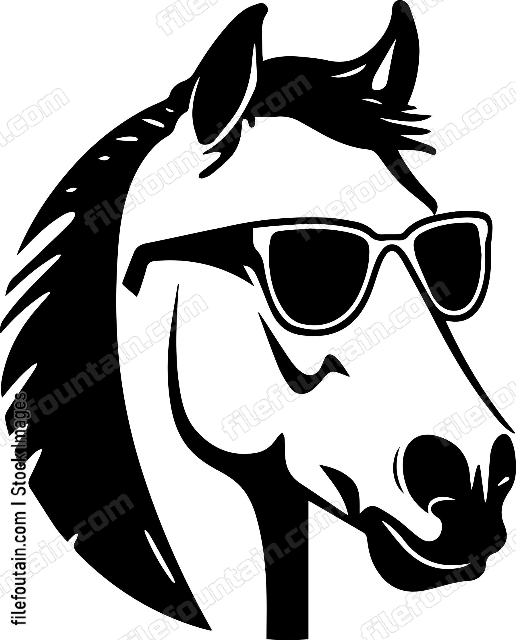 Horse In Sunglasses