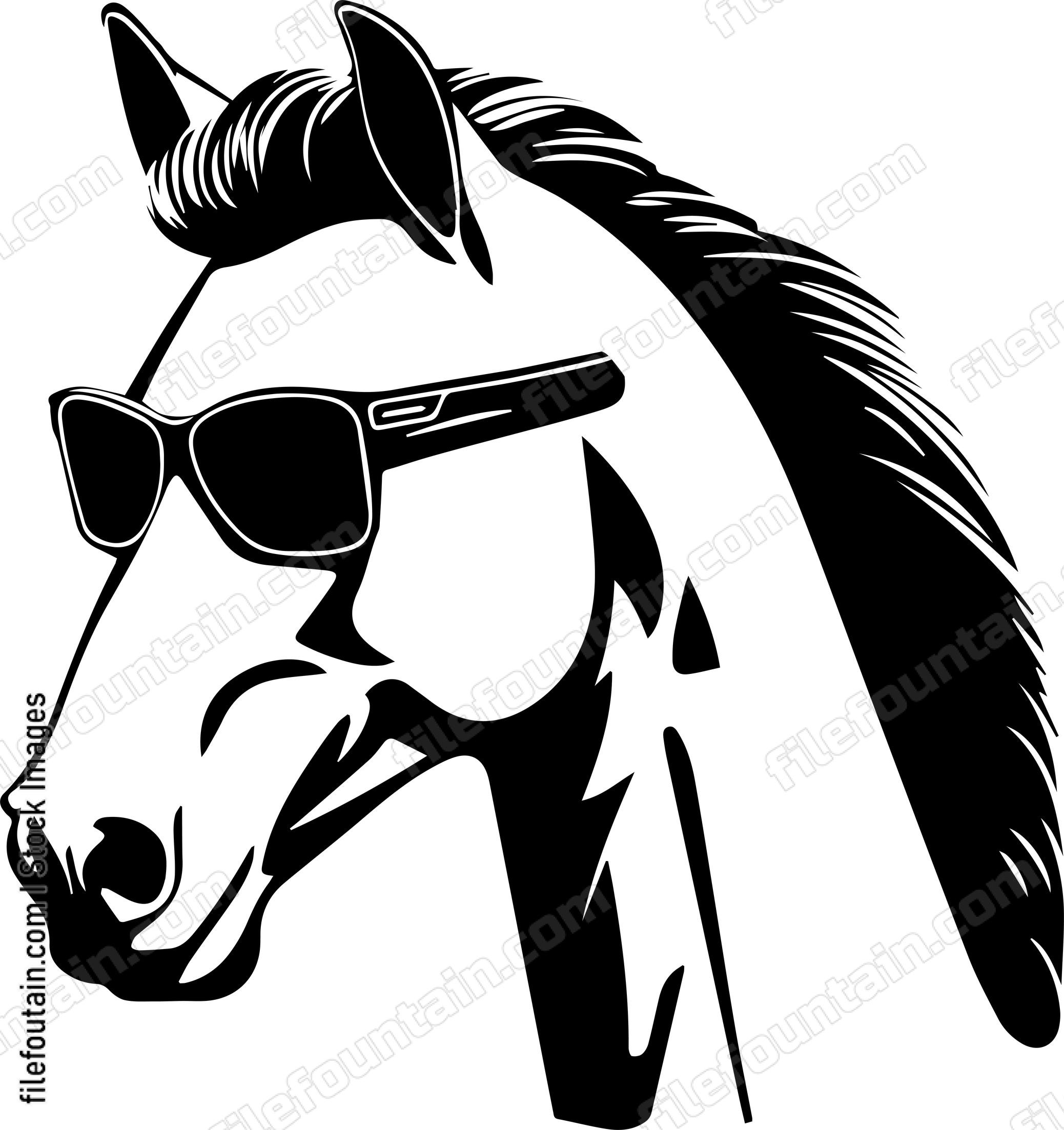 Horse In Sunglasses