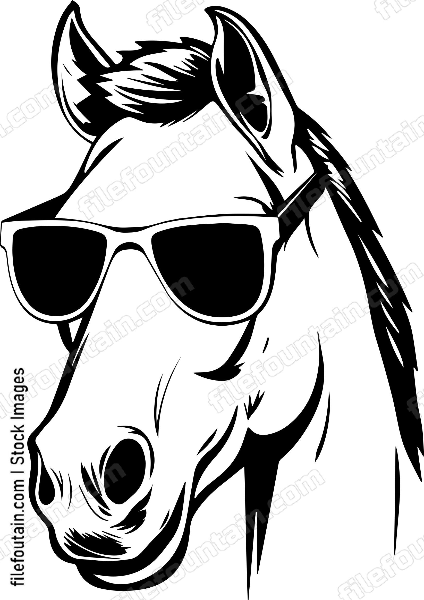 Horse In Sunglasses