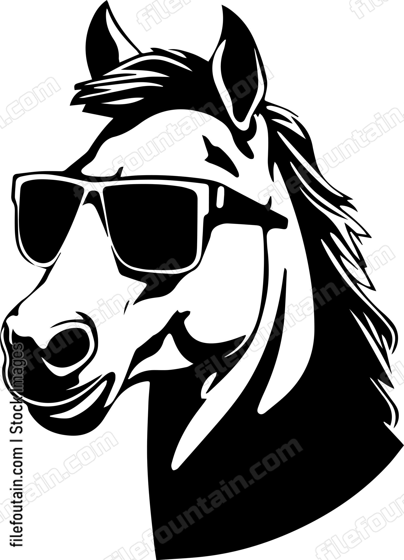 Horse In Sunglasses