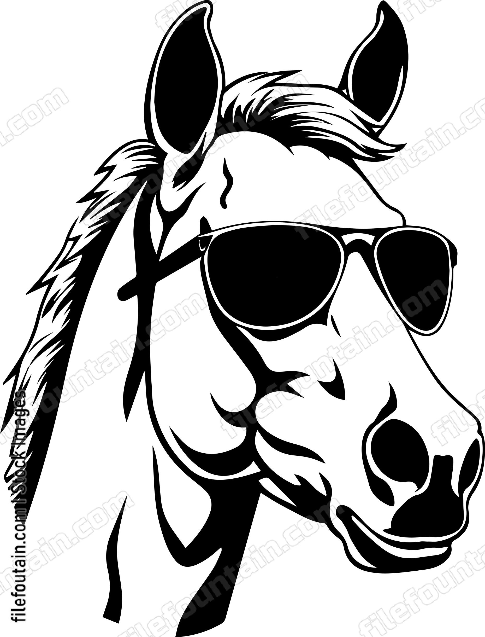 Horse In Sunglasses