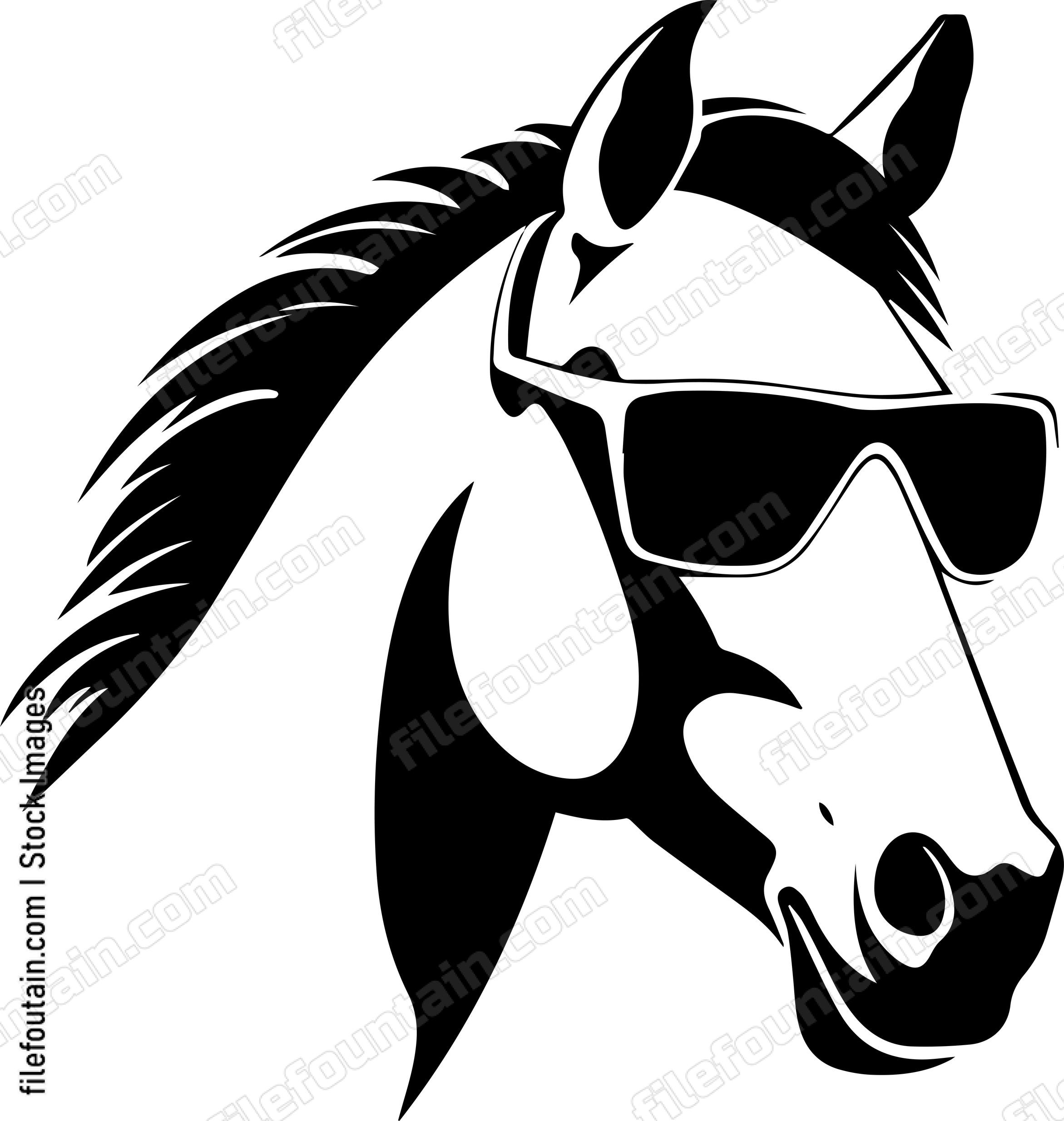 Horse In Sunglasses