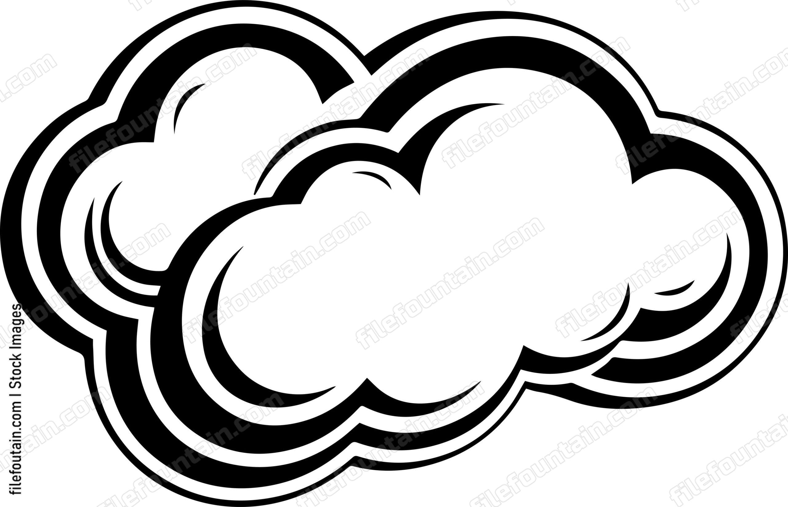 Cloud Comic Word Bubble