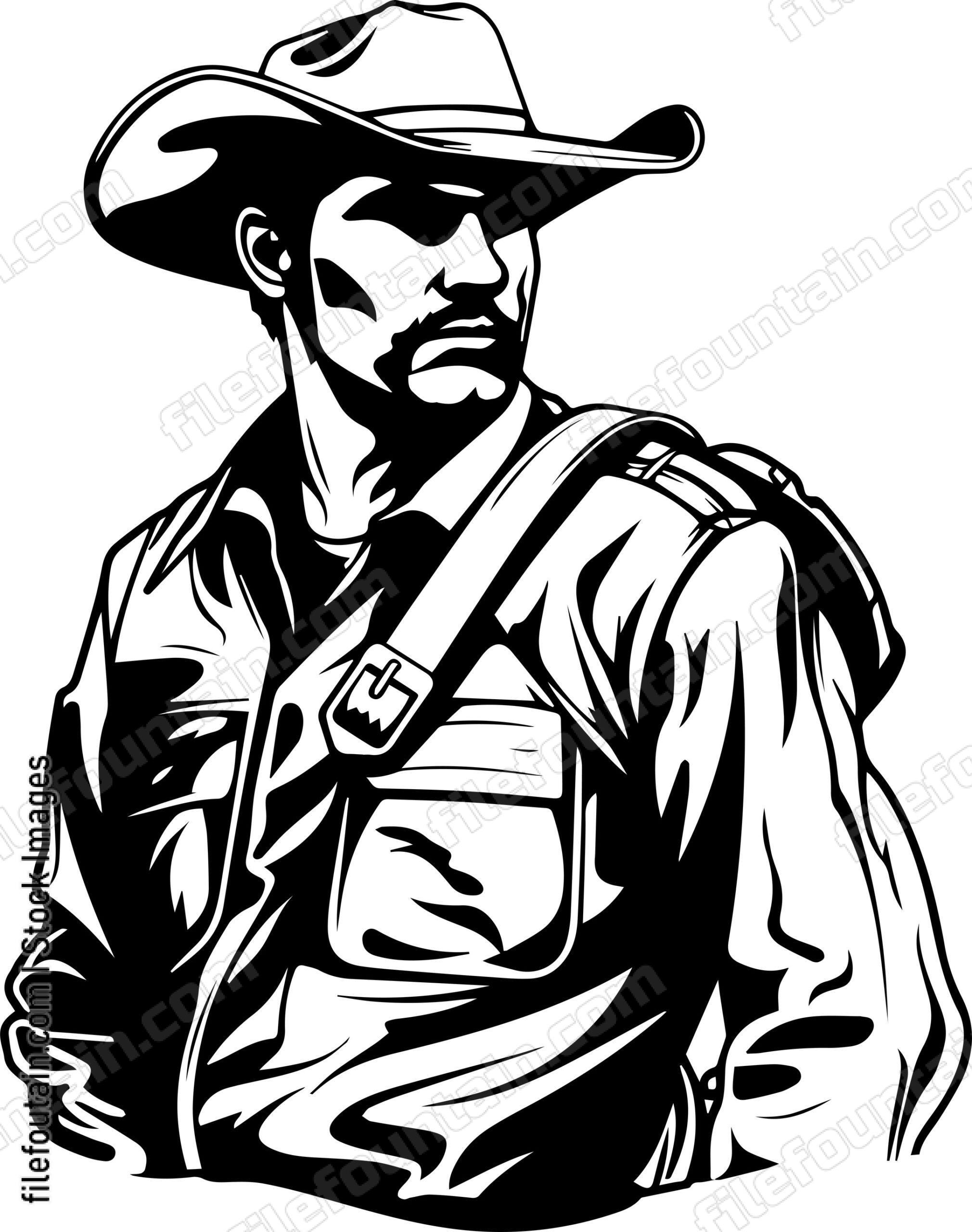 Cowboy Western Mascot