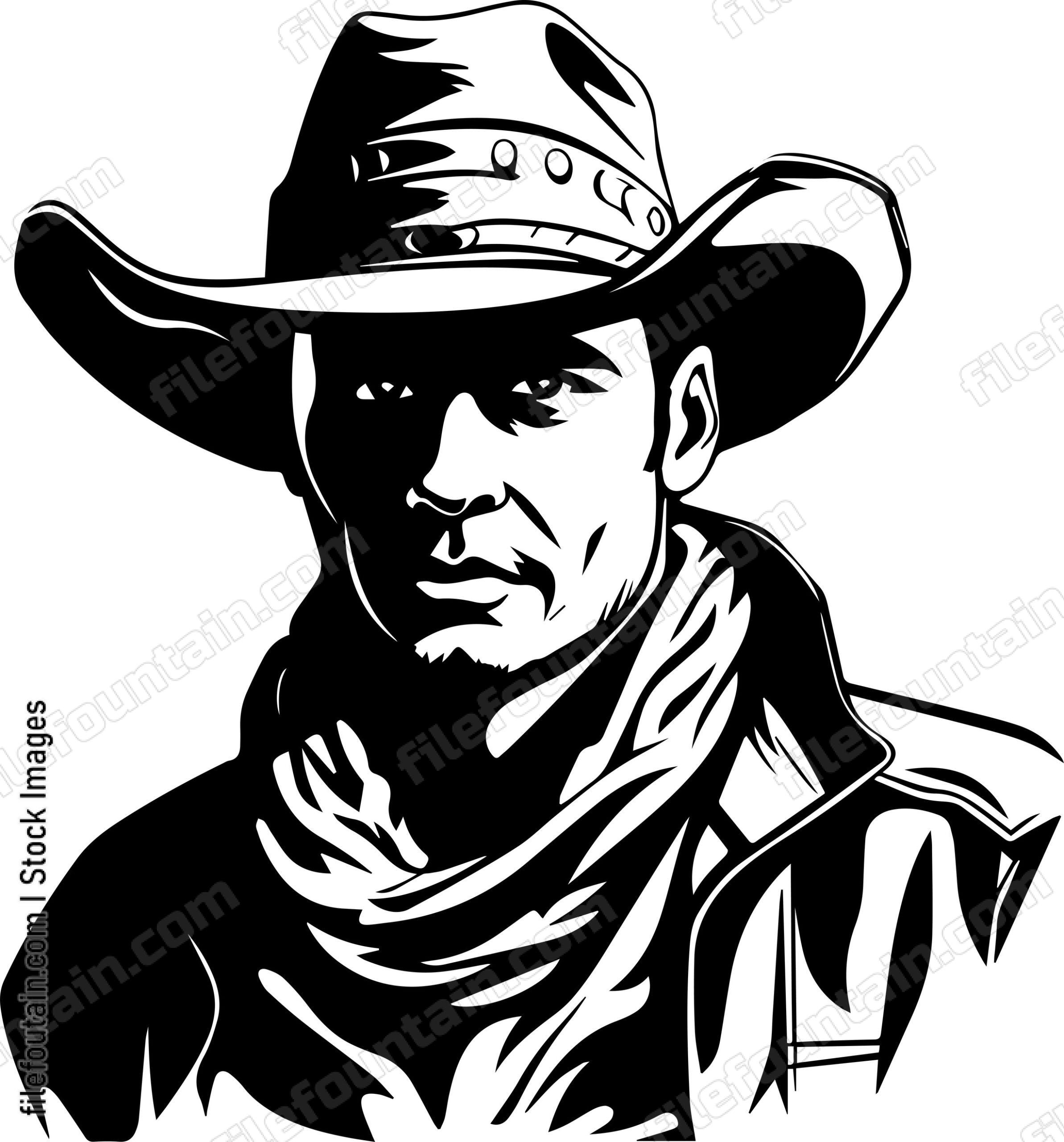 Cowboy With A Scrarf