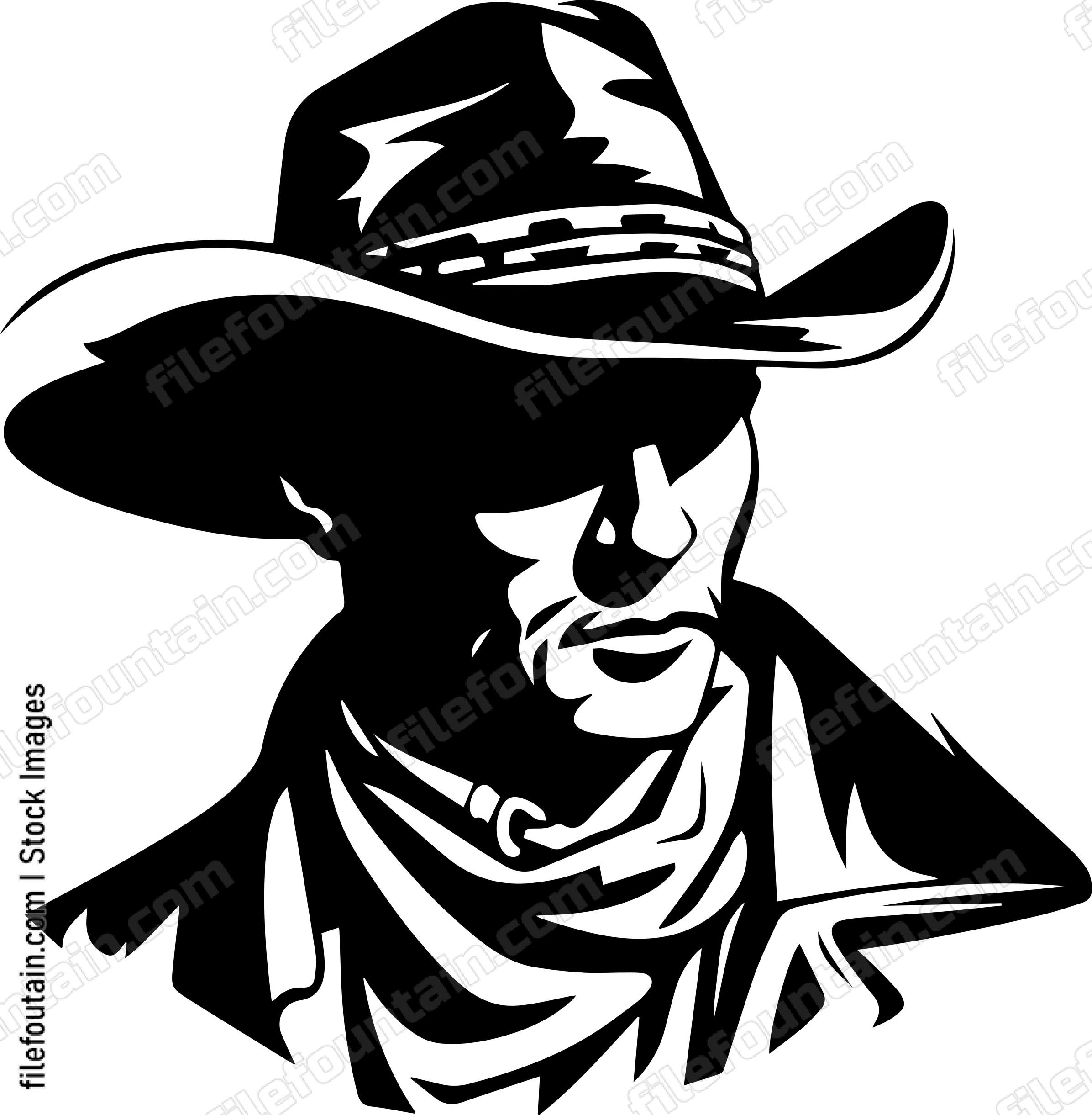 Cowboy With A Scrarf