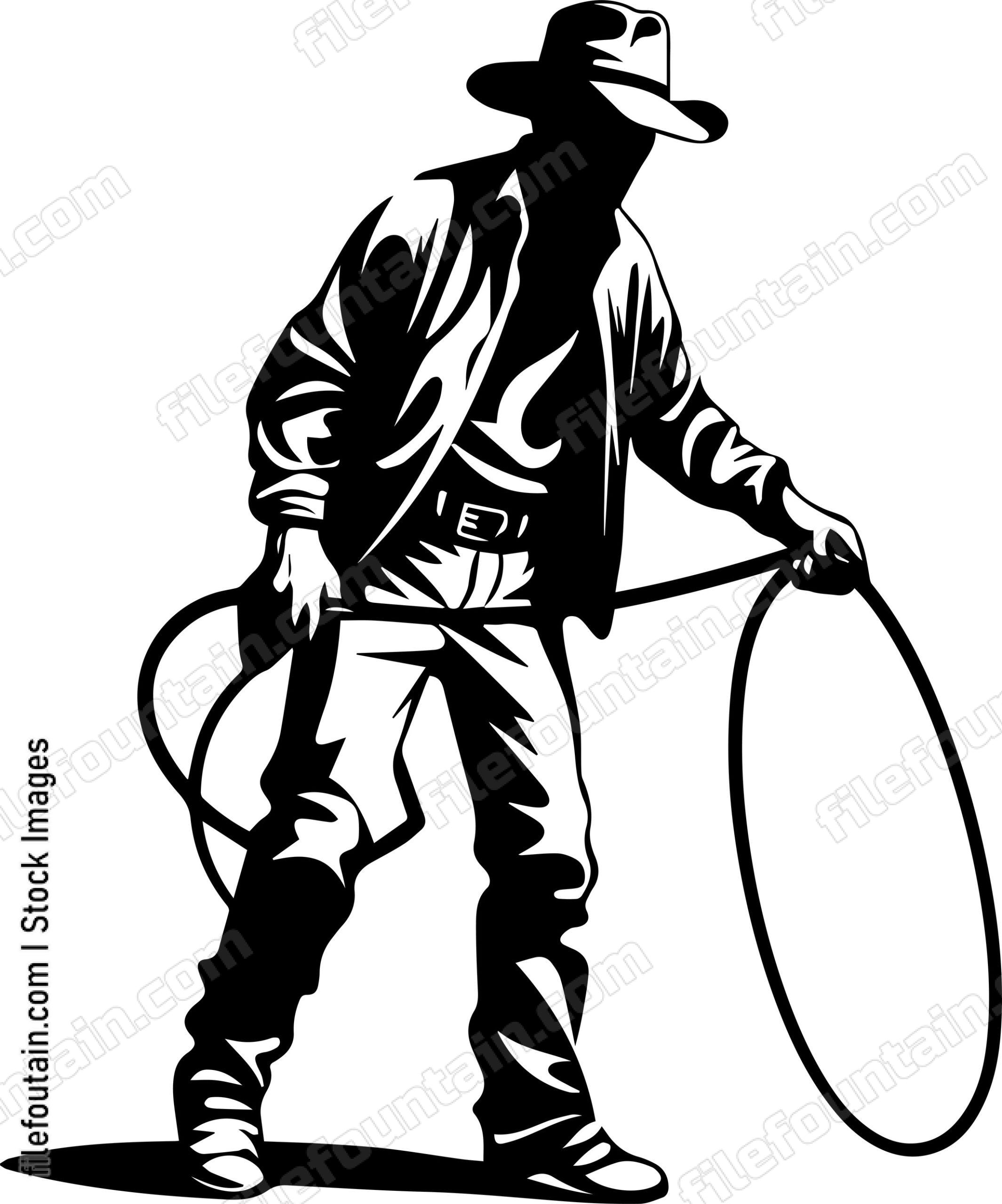 Cowboy With Rope