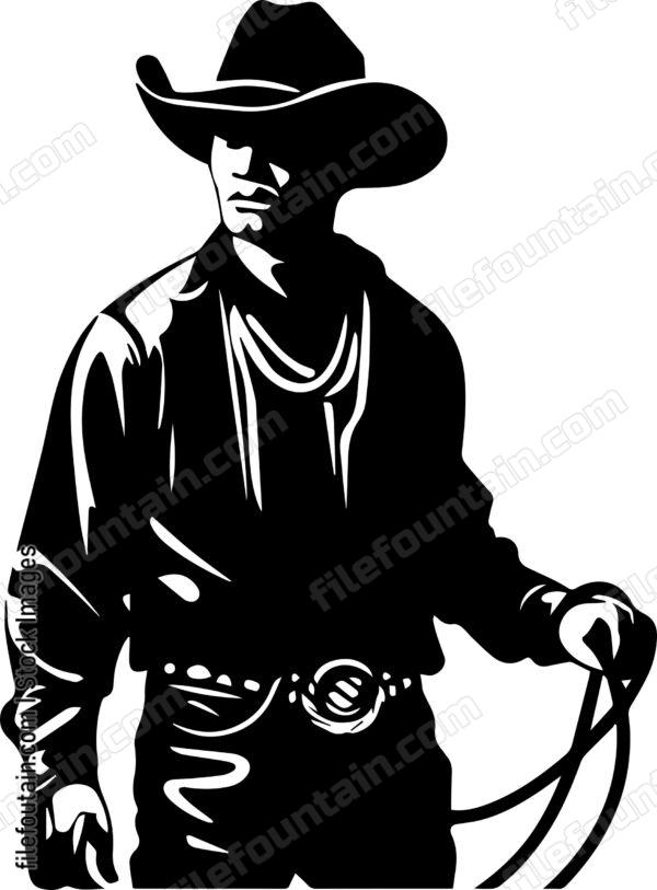 Cowboy With Rope