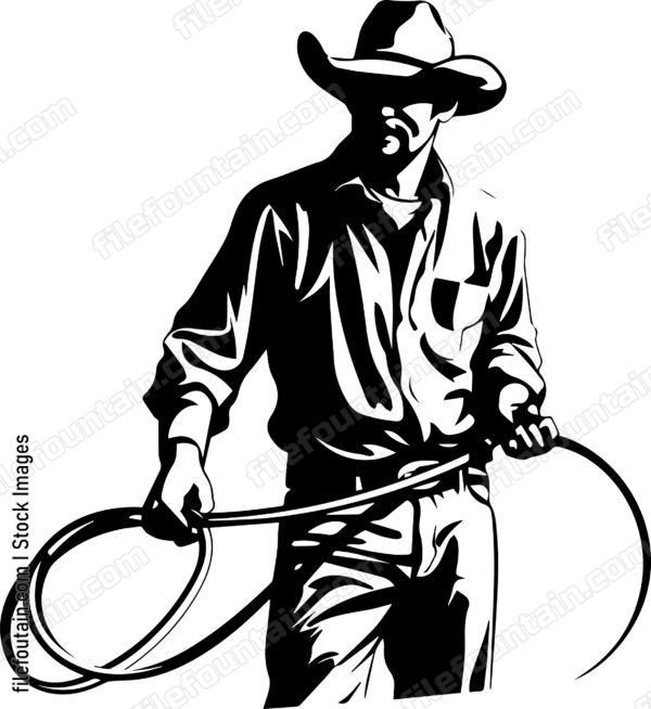Cowboy With Rope