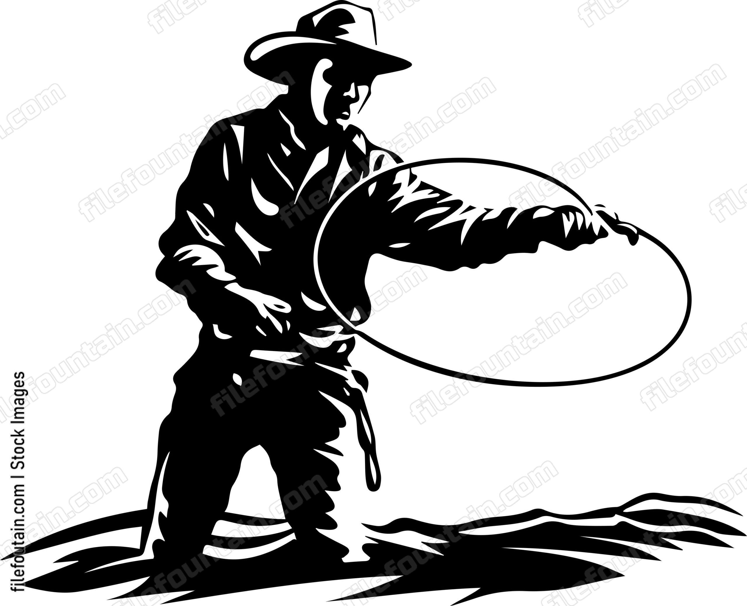 Cowboy With Rope