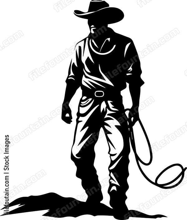 Cowboy With Rope