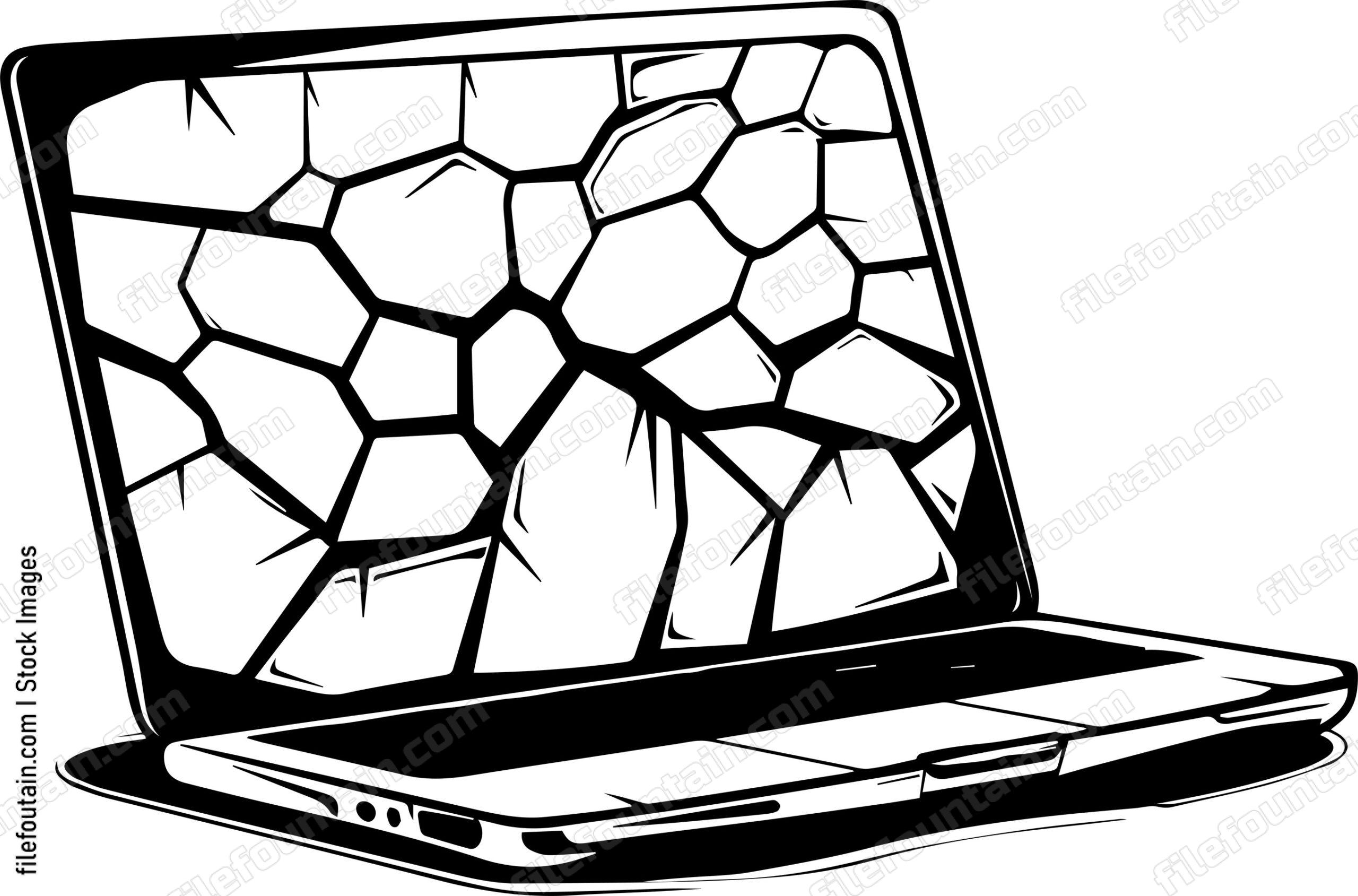Cracked Laptop
