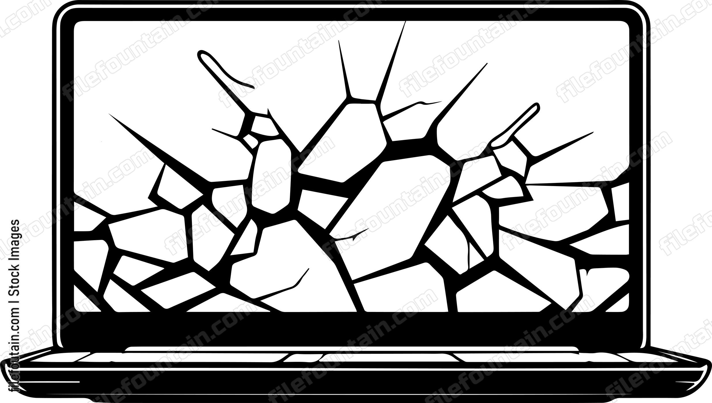Cracked Laptop