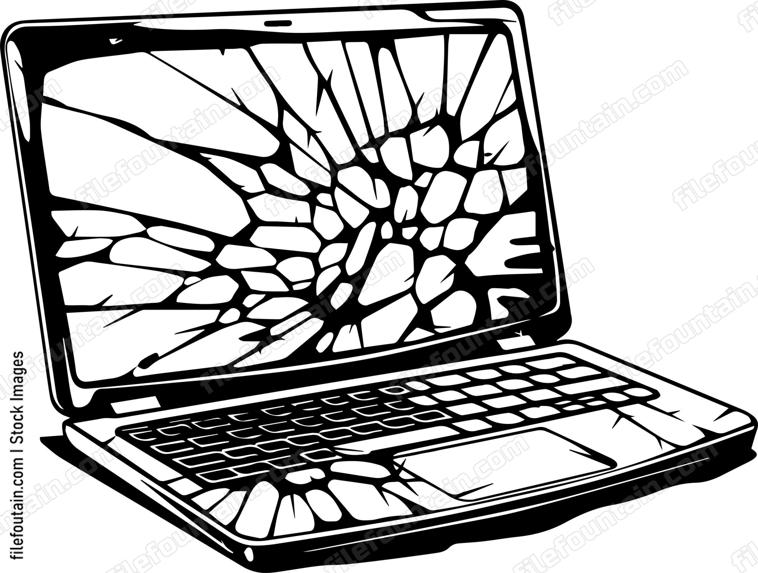 Cracked Laptop