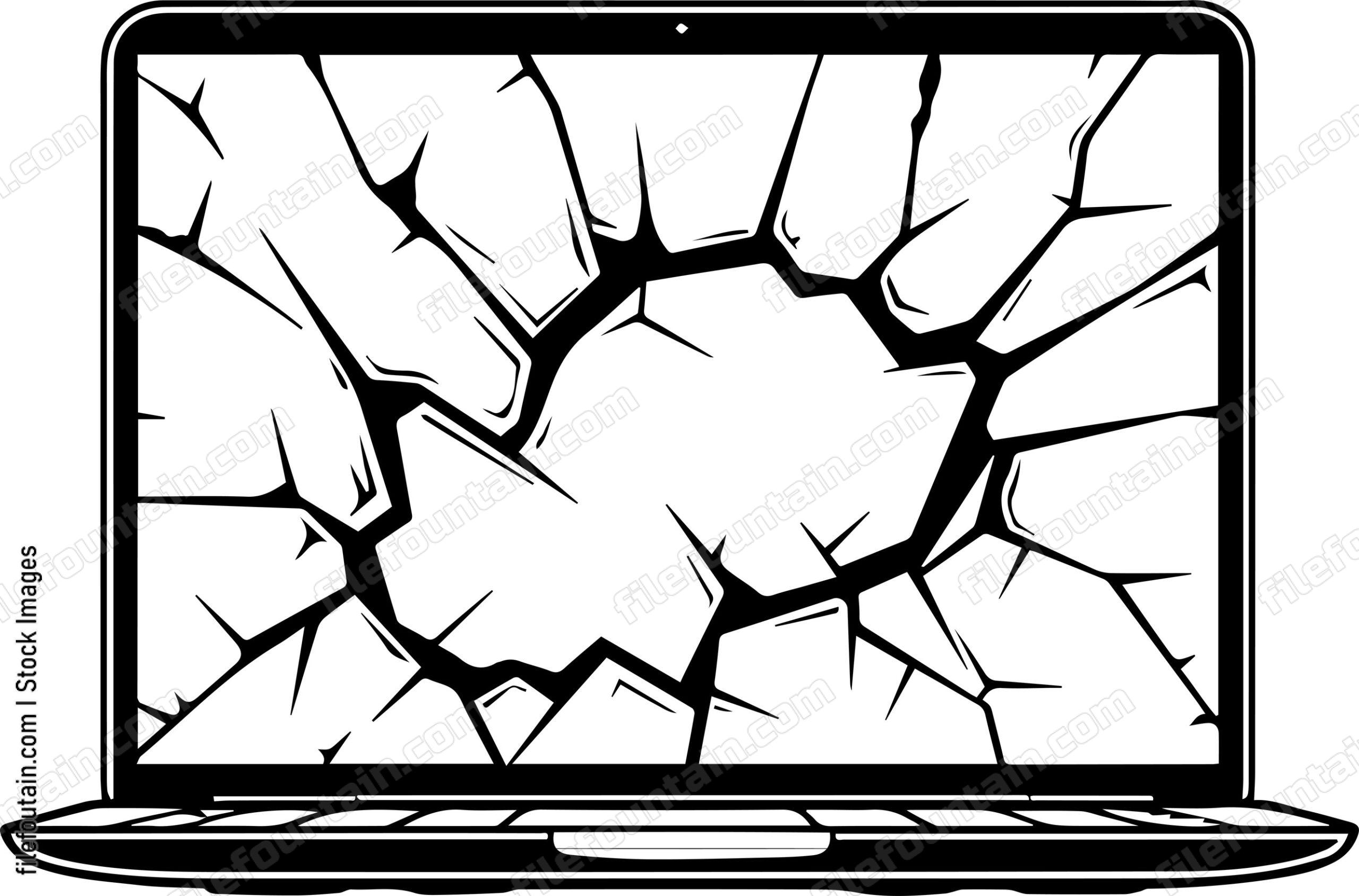 Cracked Laptop