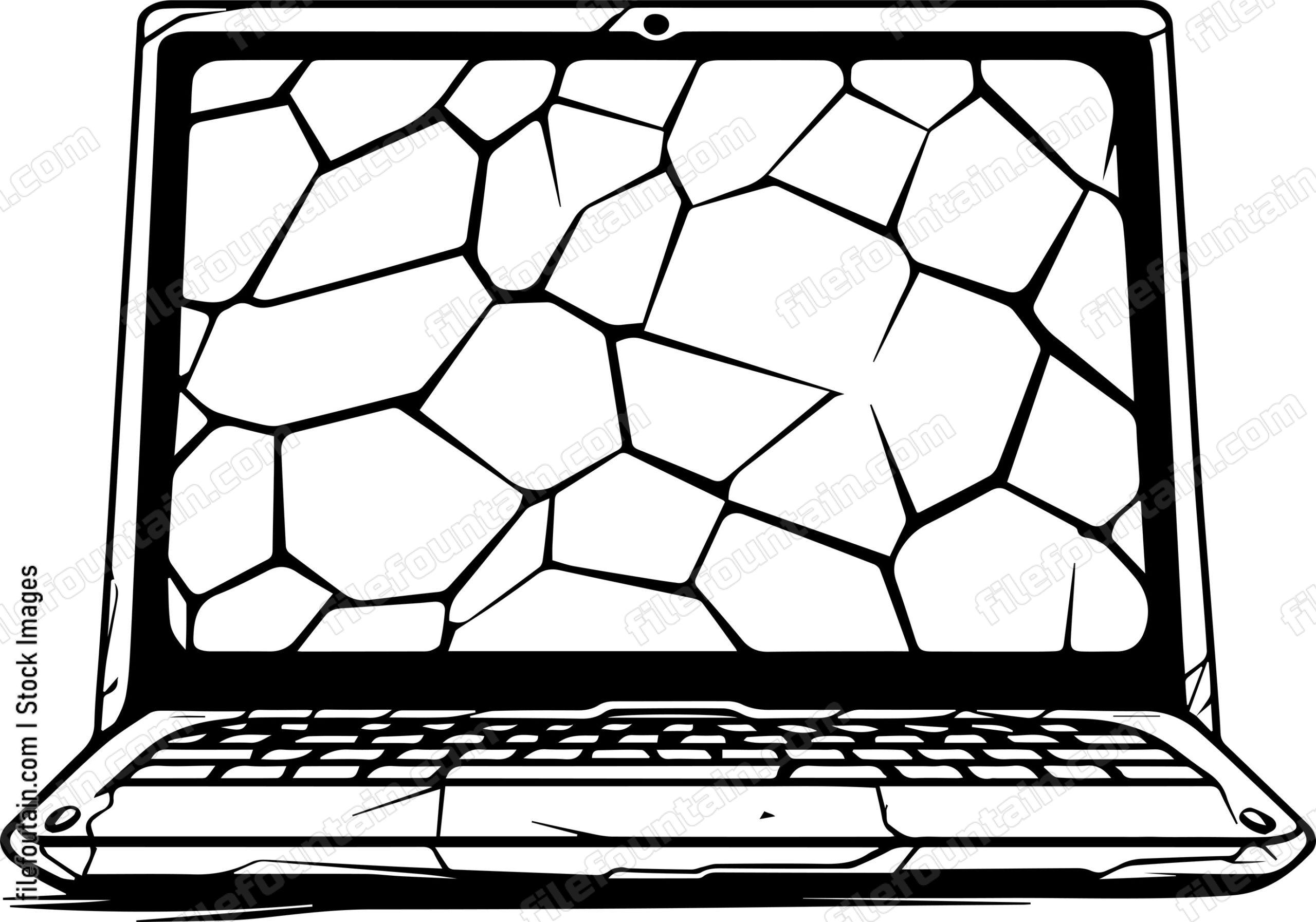 Cracked Laptop