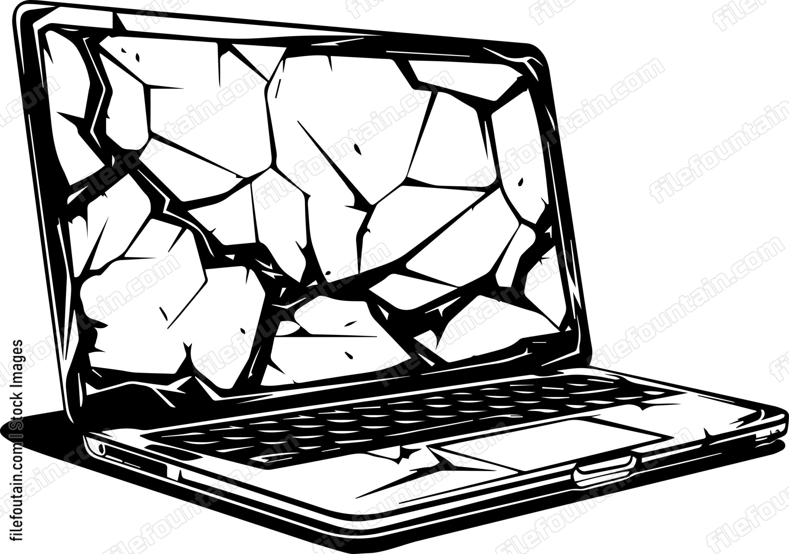 Cracked Laptop