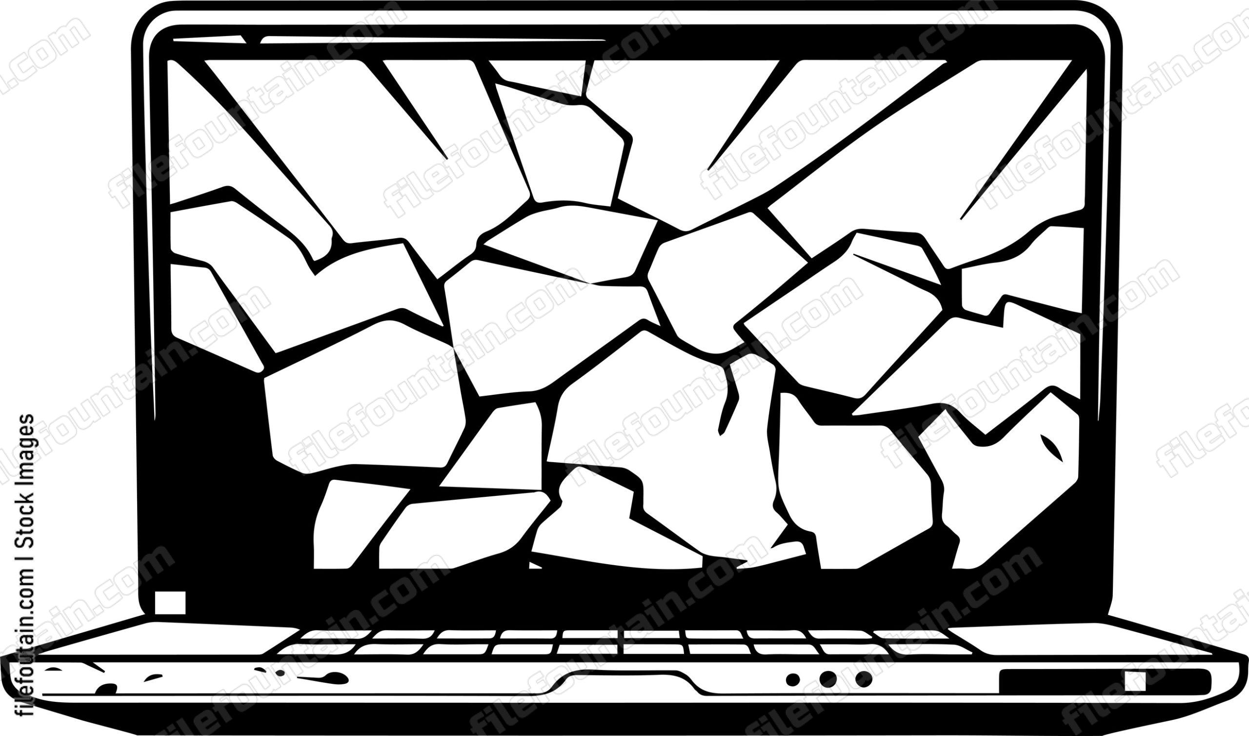 Cracked Laptop