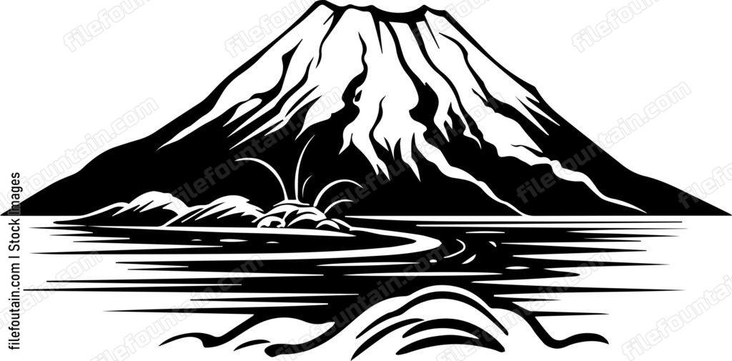 Dormant Volcano Logo Vector Design - FileFountain