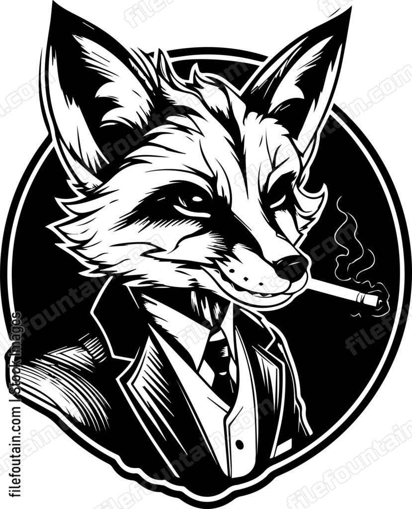 fox with cigarette a Images Fox Smoking A Cigar Logo