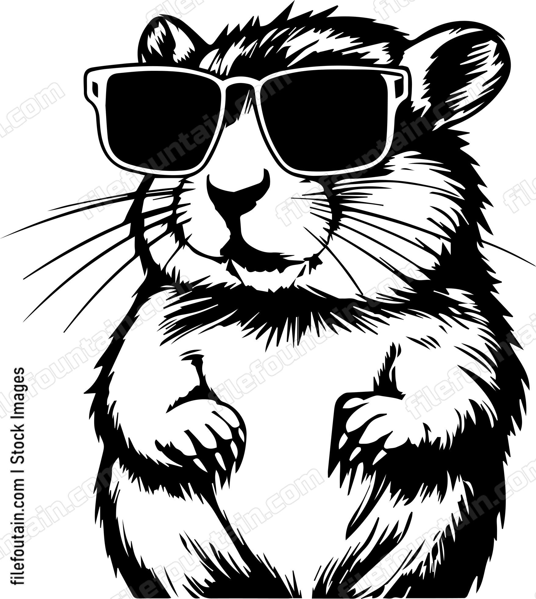 Gerbil In Sunglasses