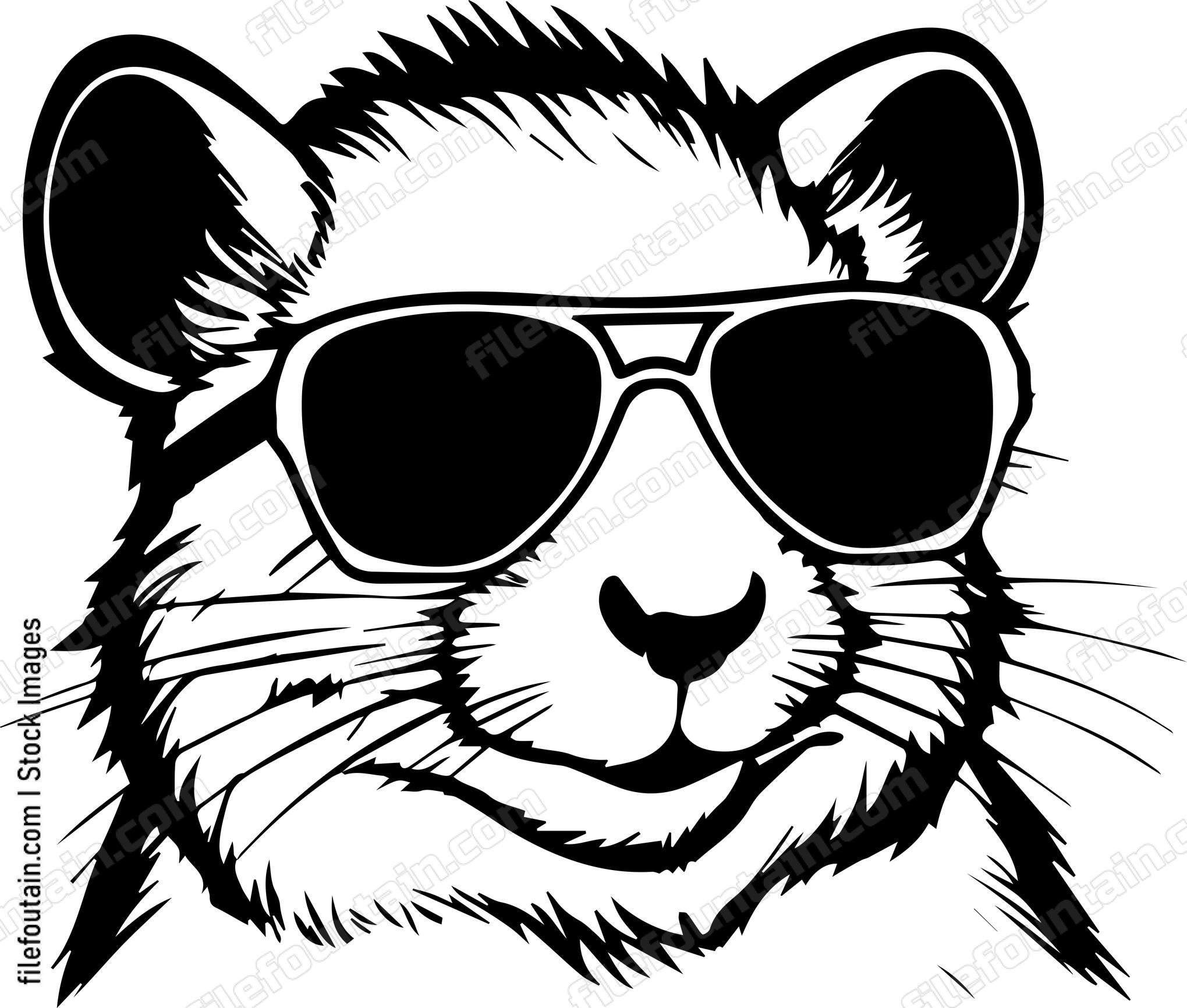 Gerbil In Sunglasses