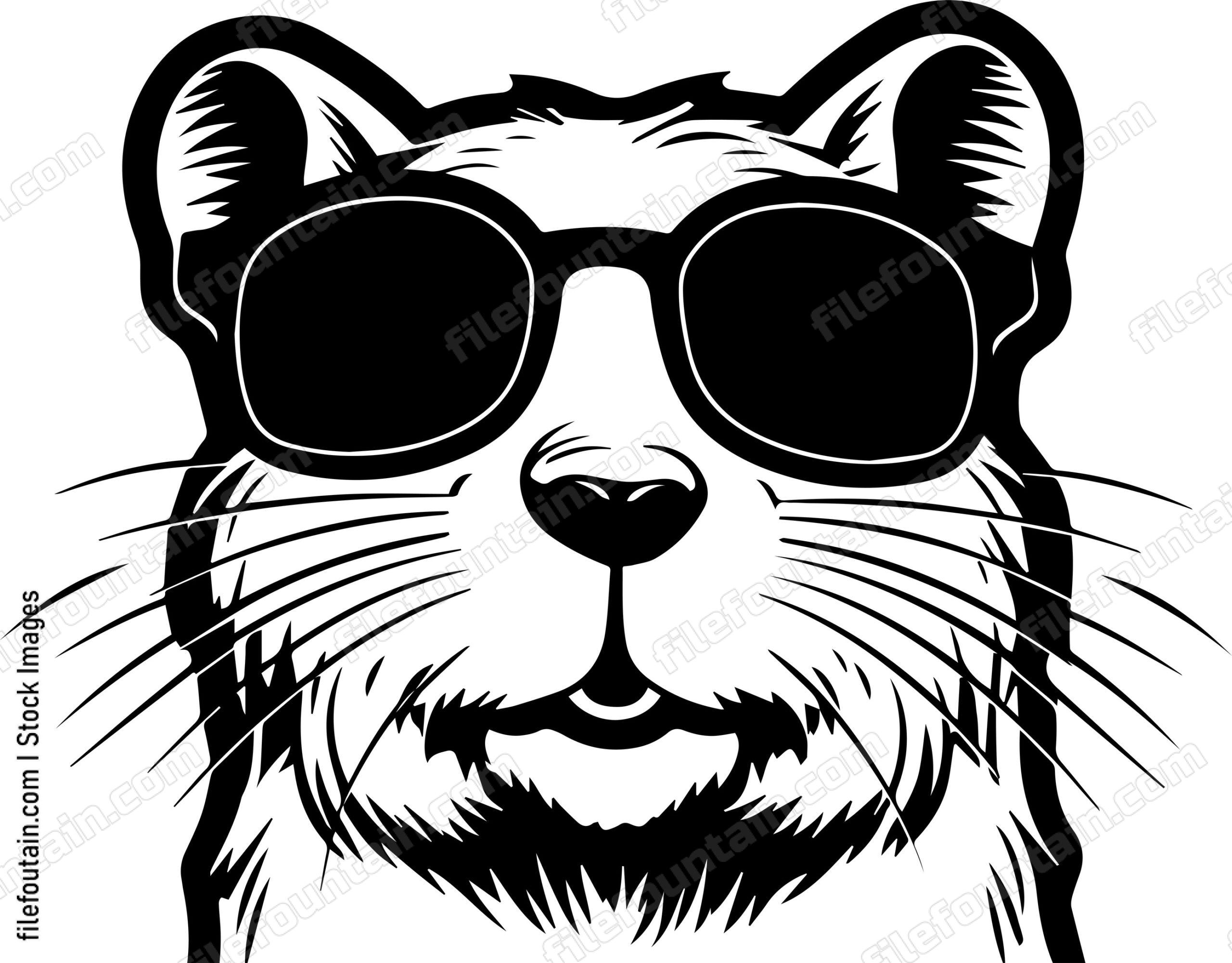 Gerbil In Sunglasses