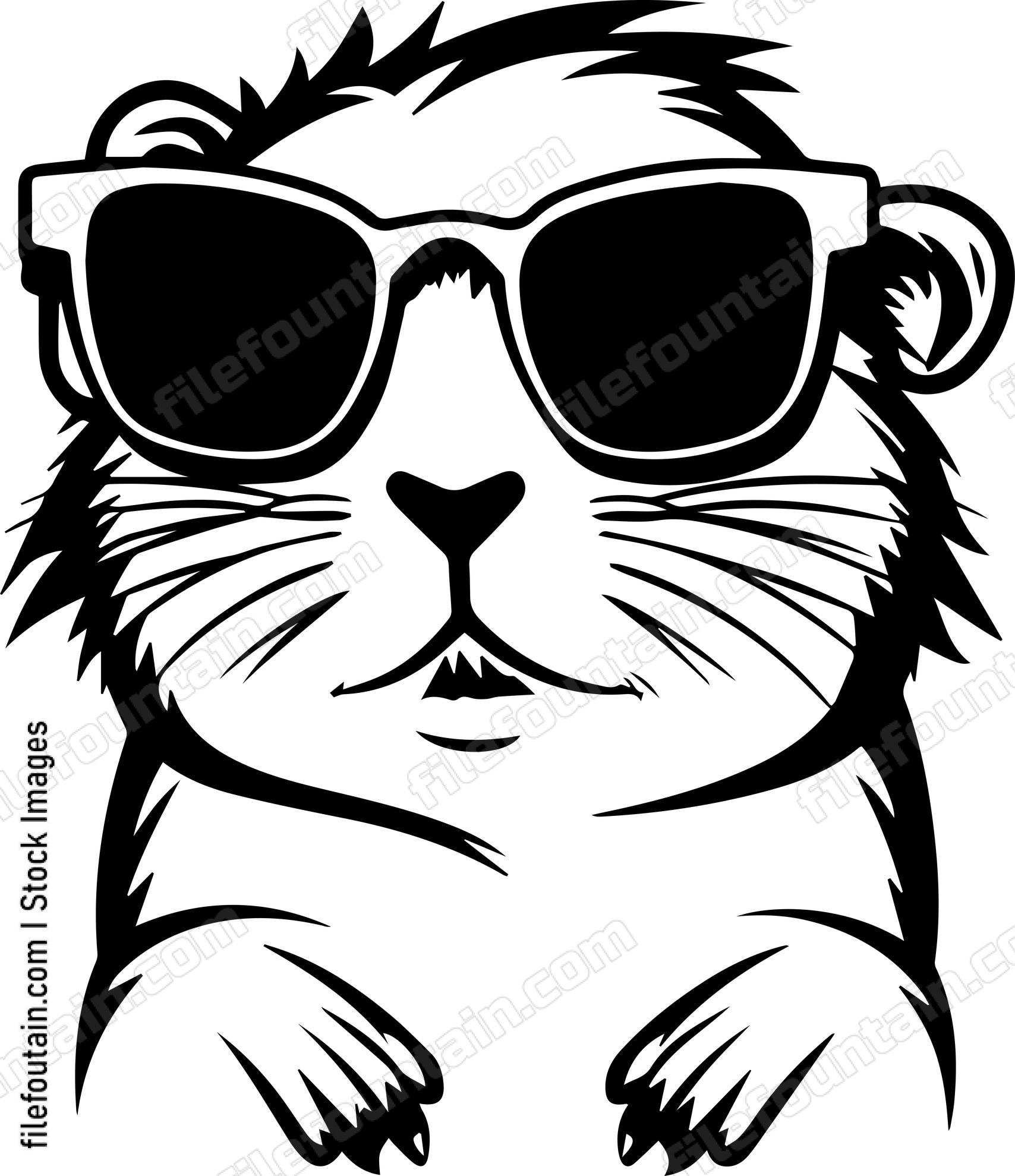 Gerbil In Sunglasses