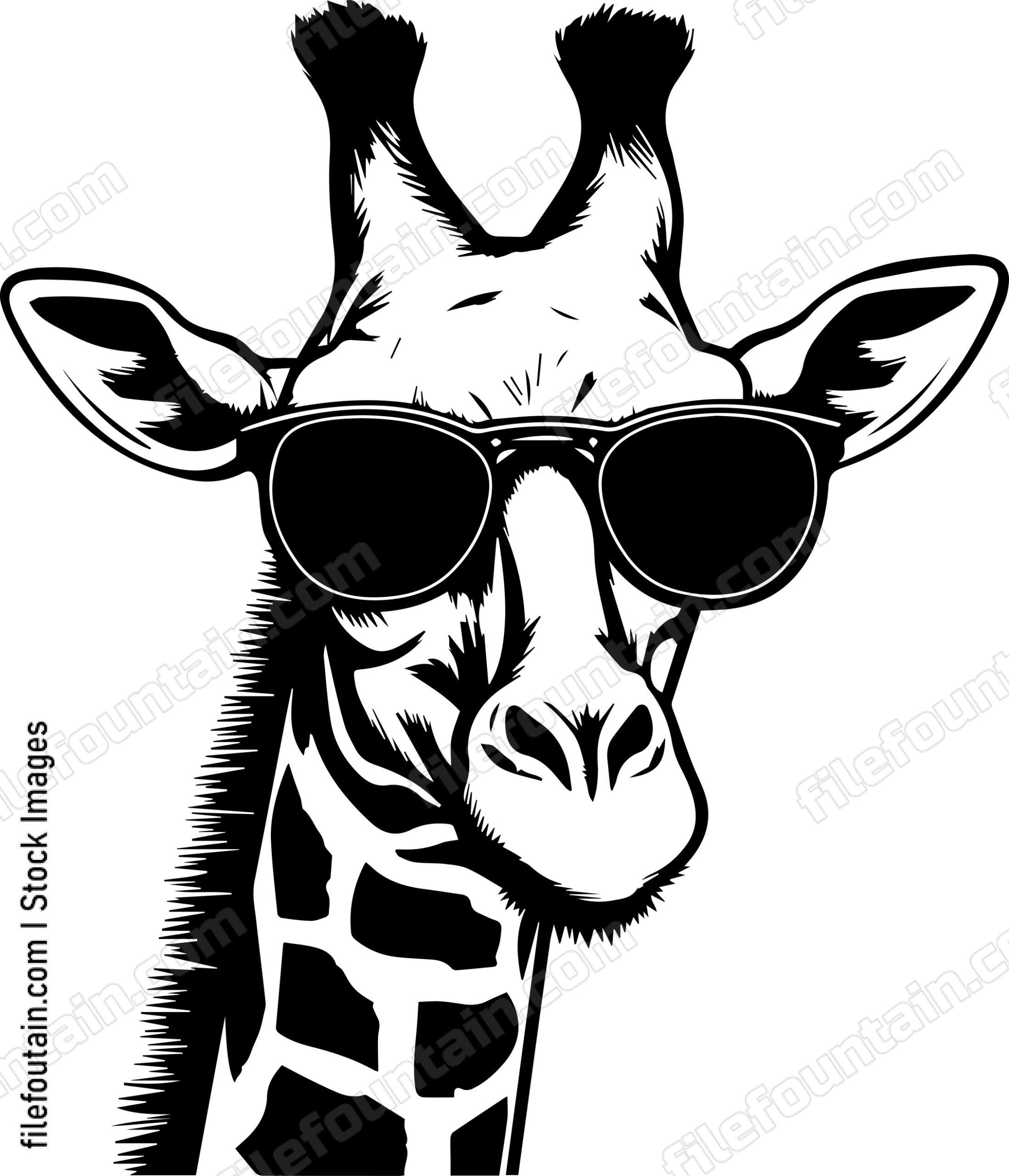 Giraffe In Sunglasses
