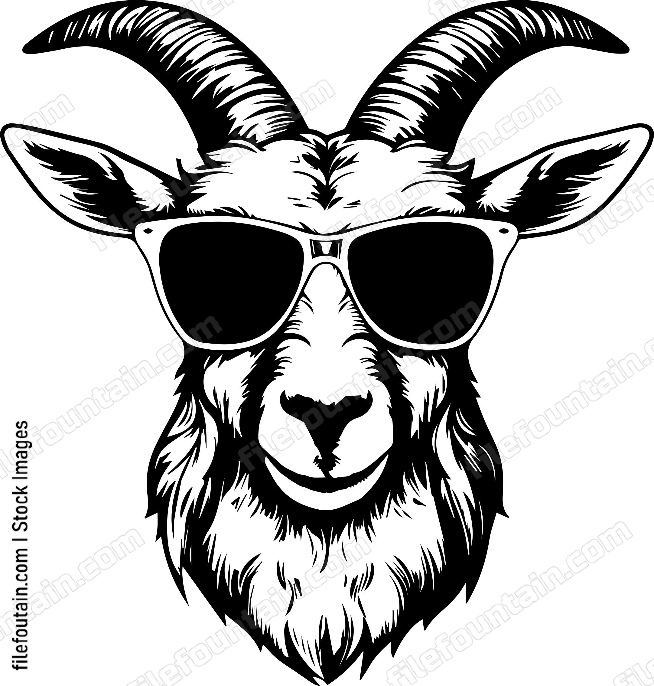Goat In Sunglasses