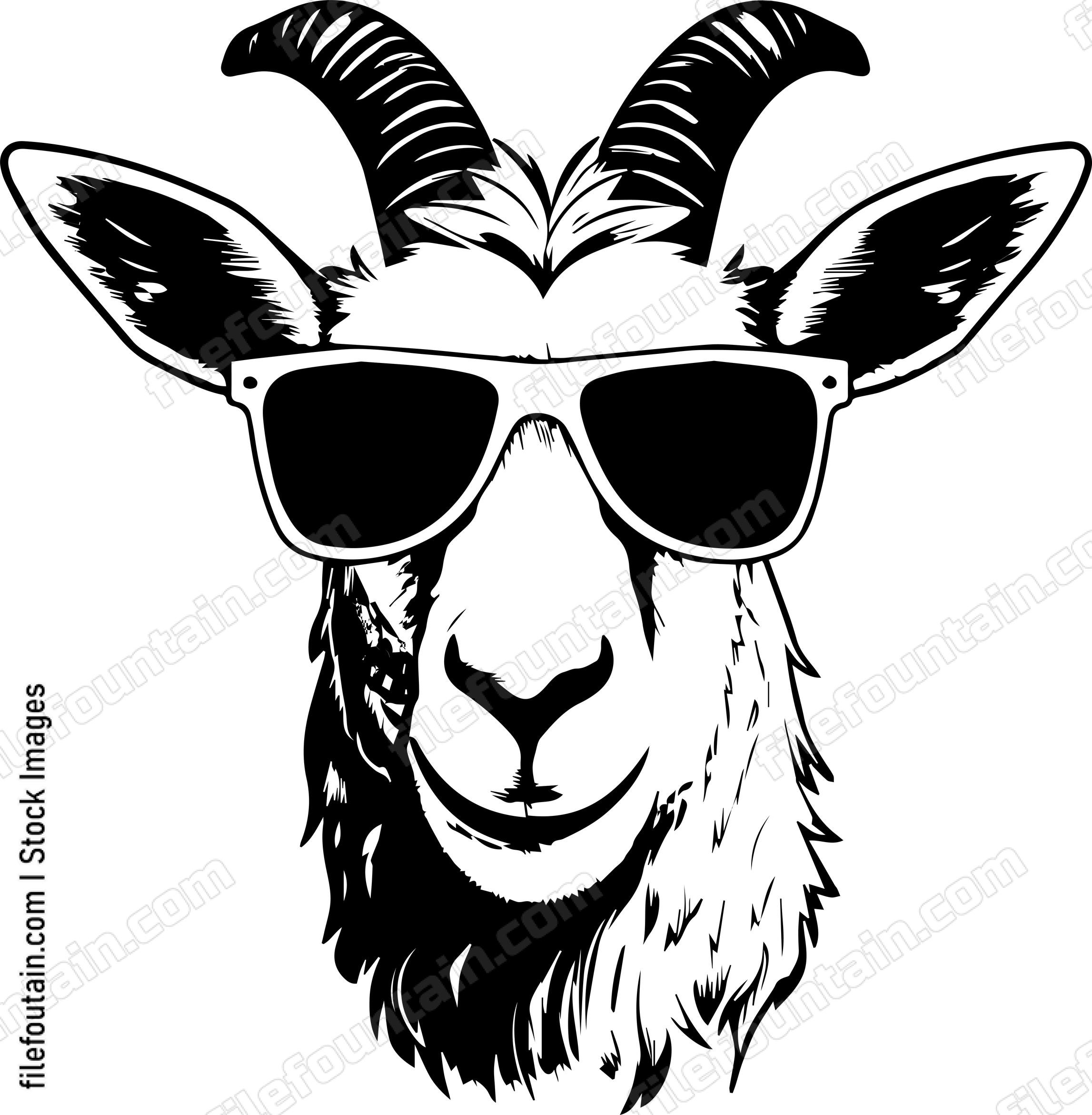 Goat In Sunglasses