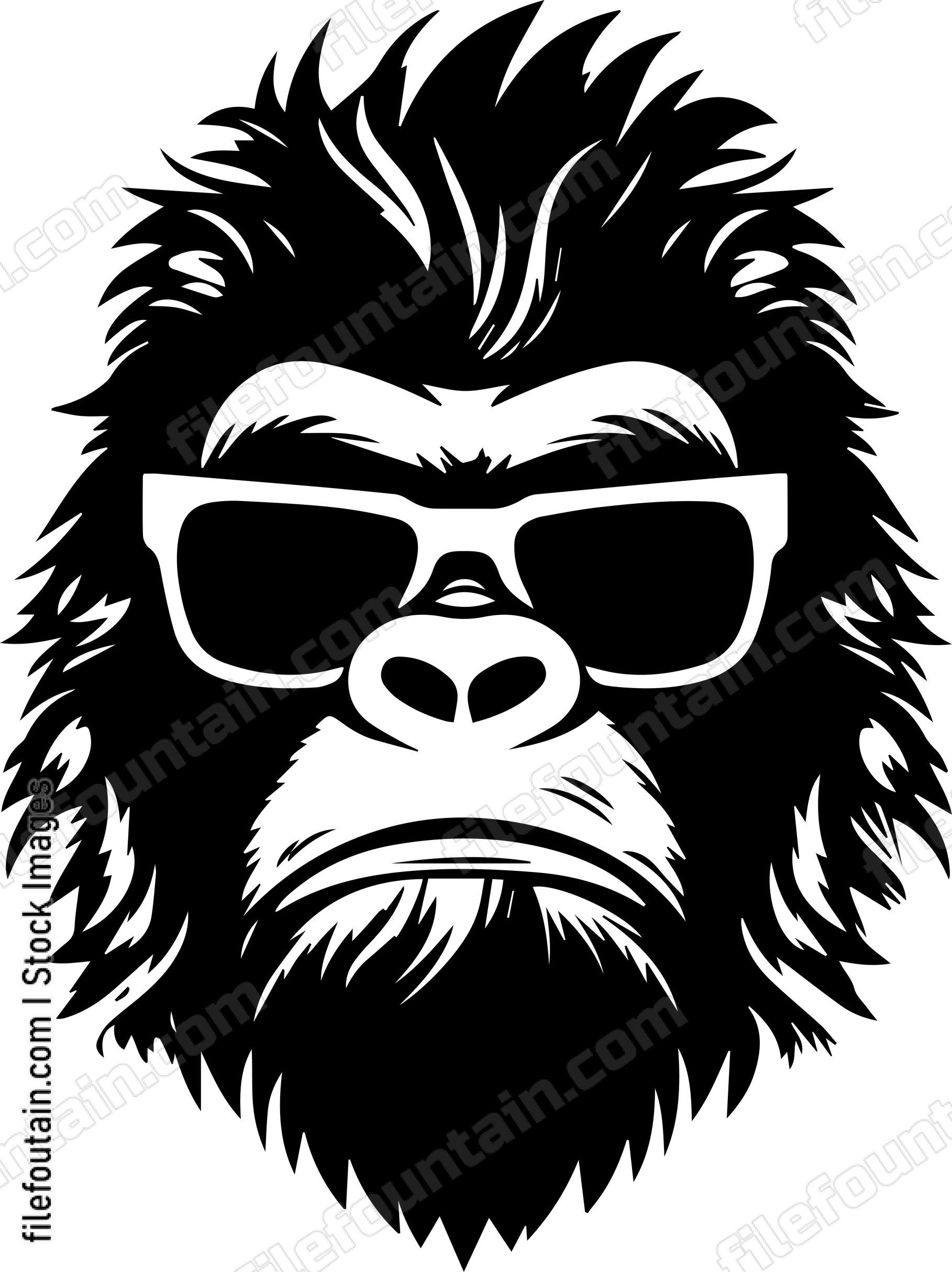 Gorilla In Sunglasses