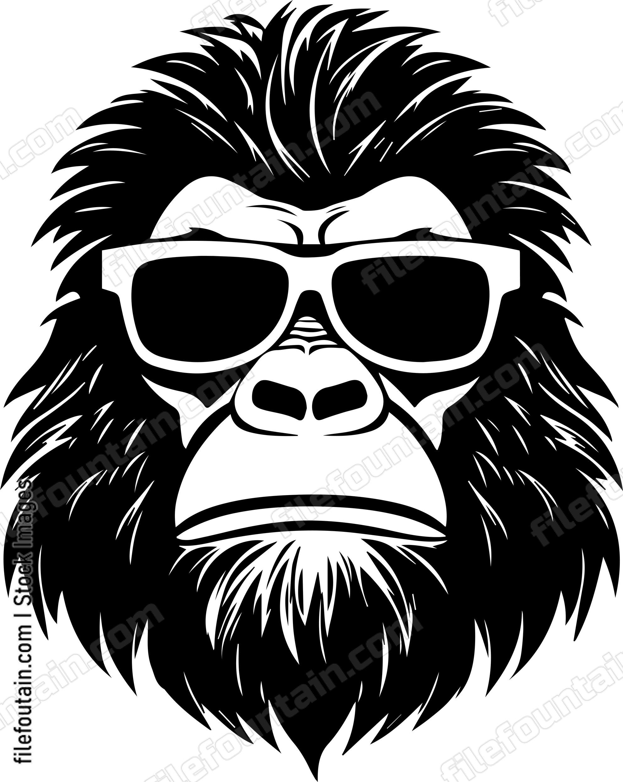 Gorilla In Sunglasses