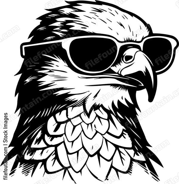 Hawk In Sunglasses