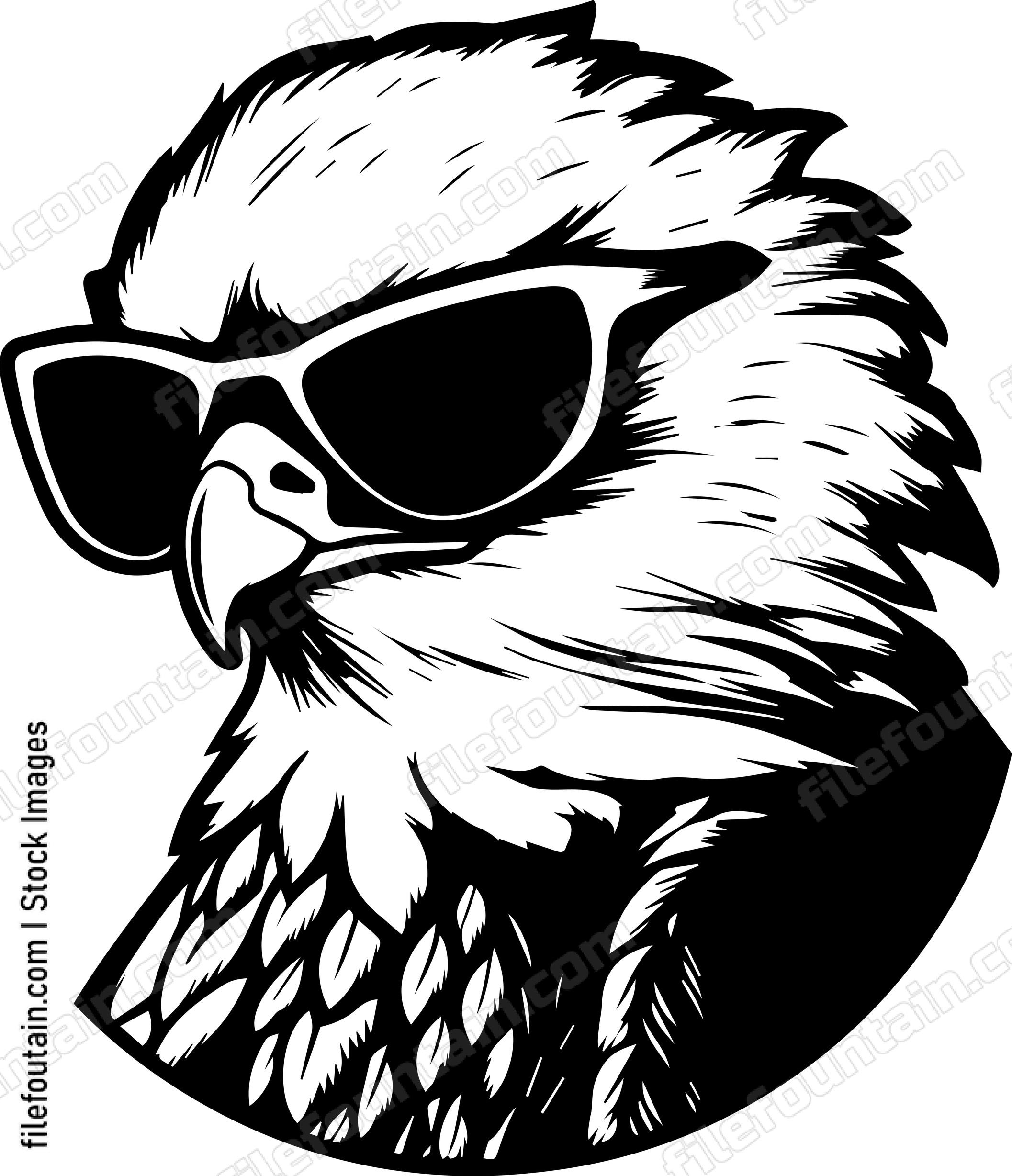 Hawk In Sunglasses