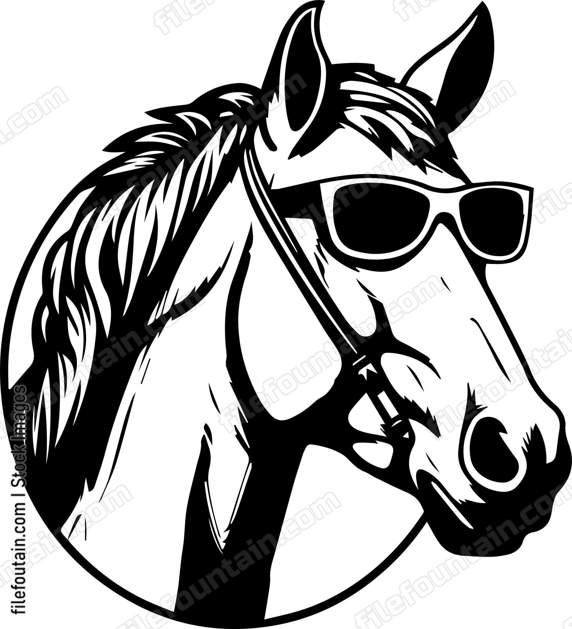 Horse In Sunglasses
