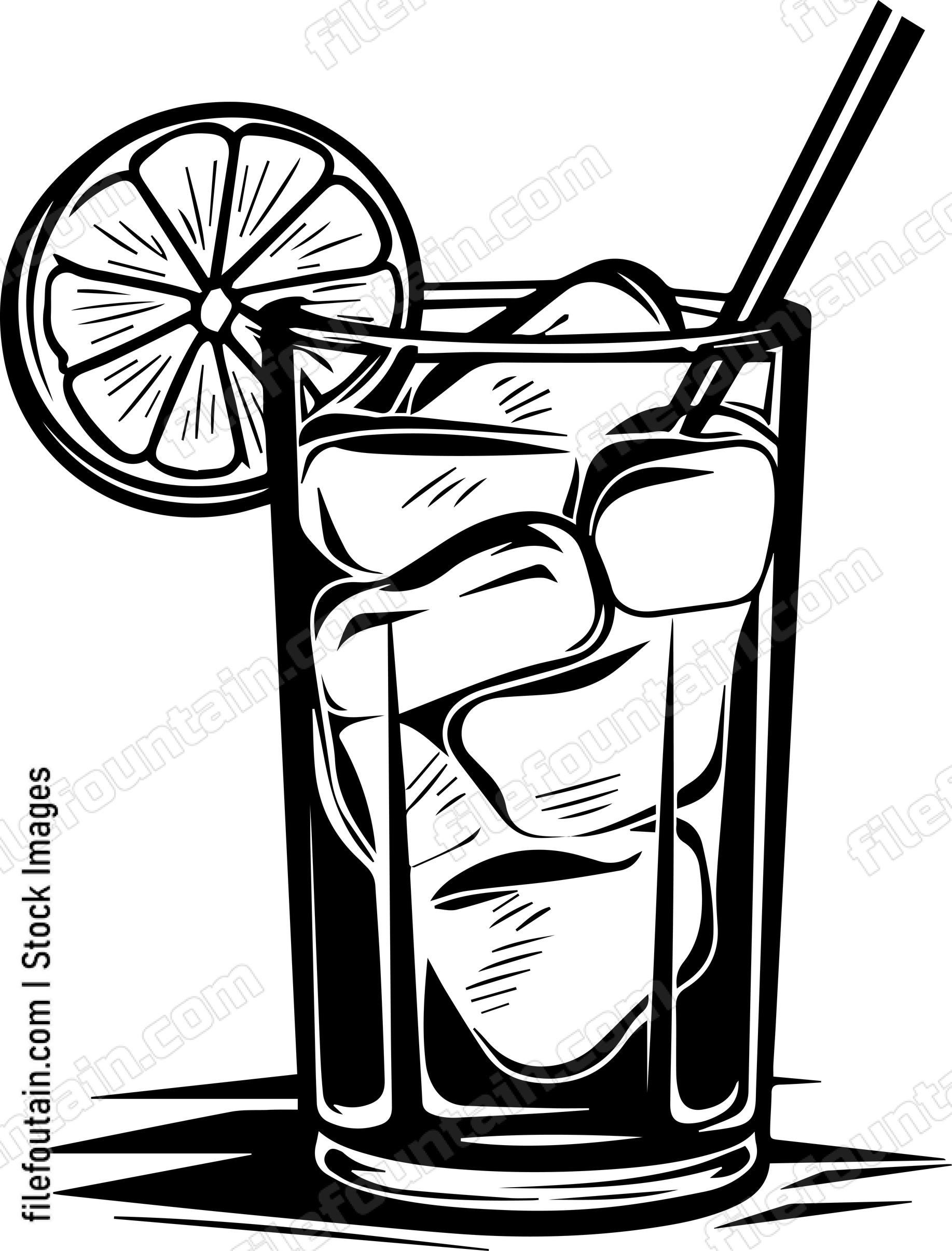Lemonade With Ice Cubes And Lime