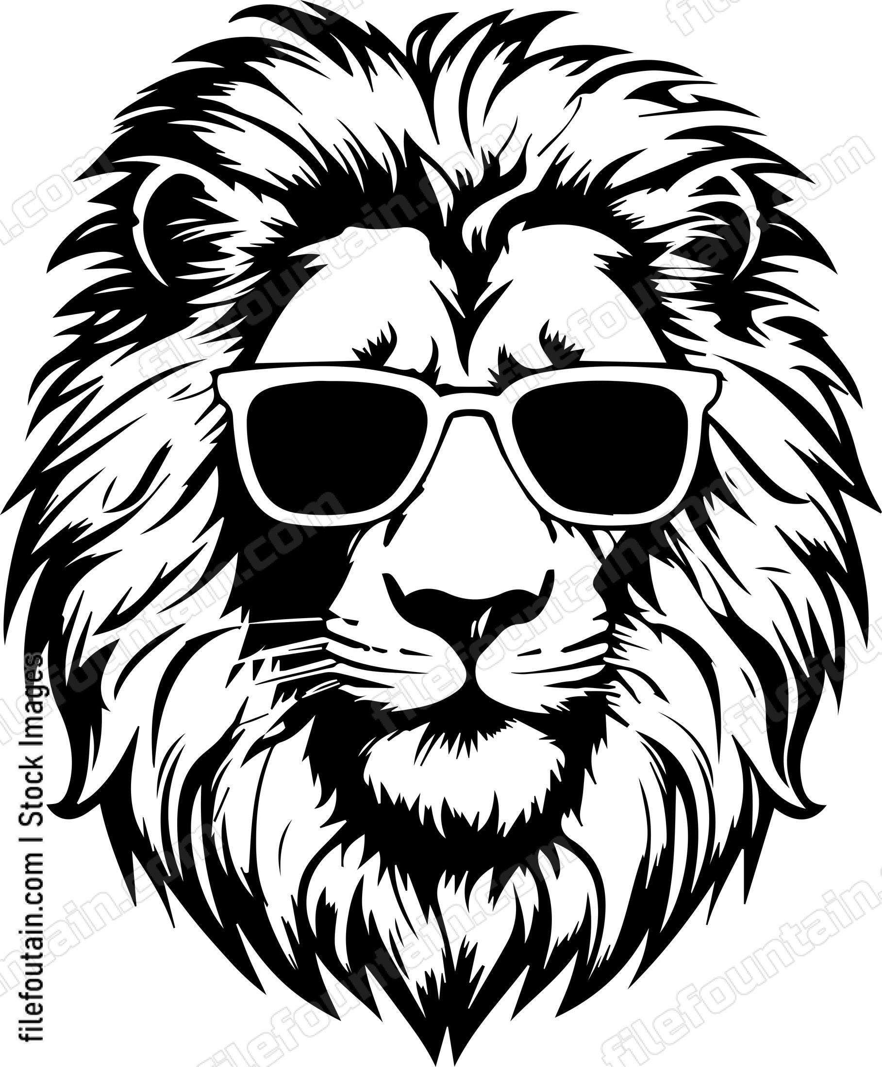 Lion In Sunglasses