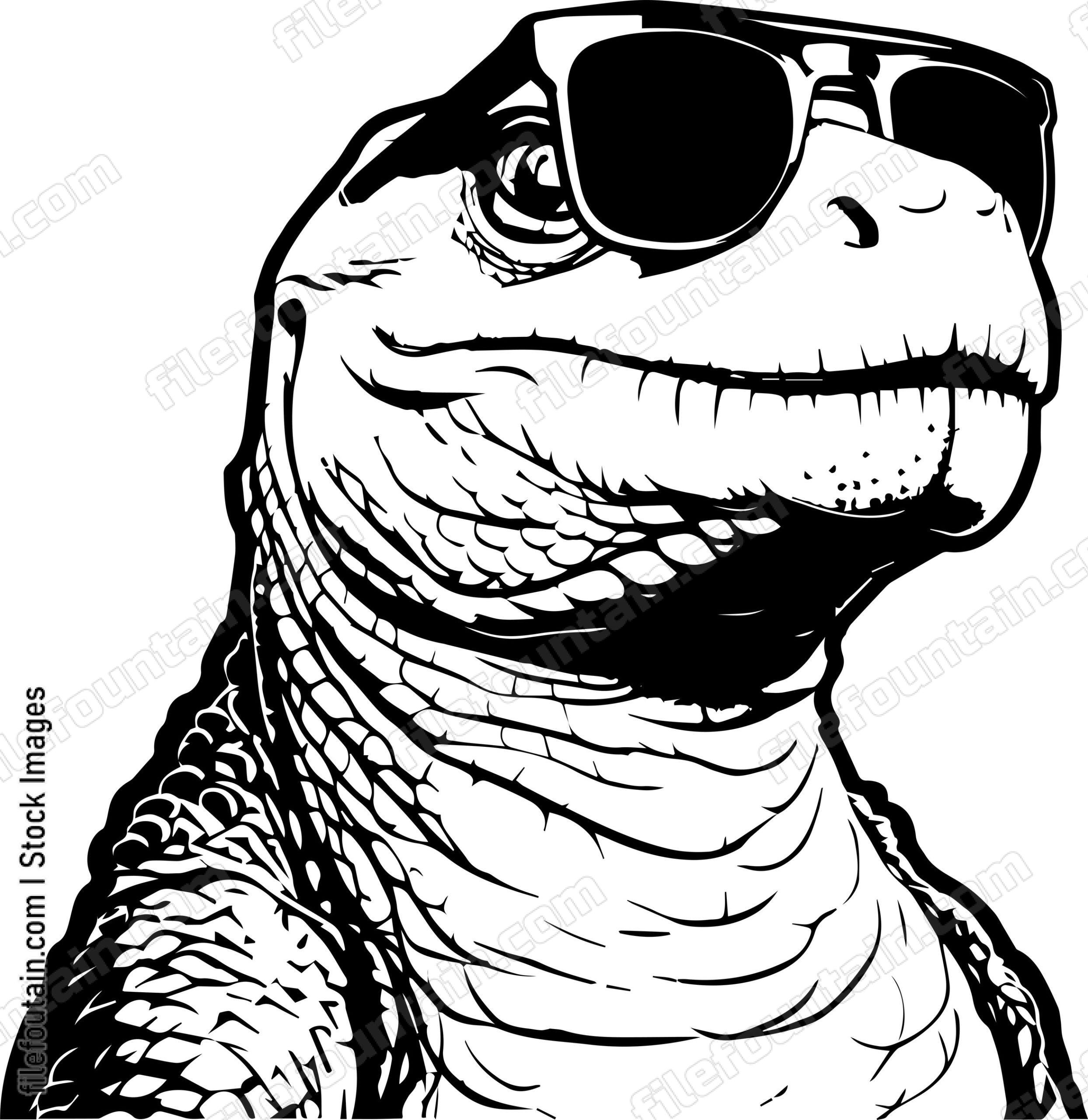 Lizard In Summer Sunglasses