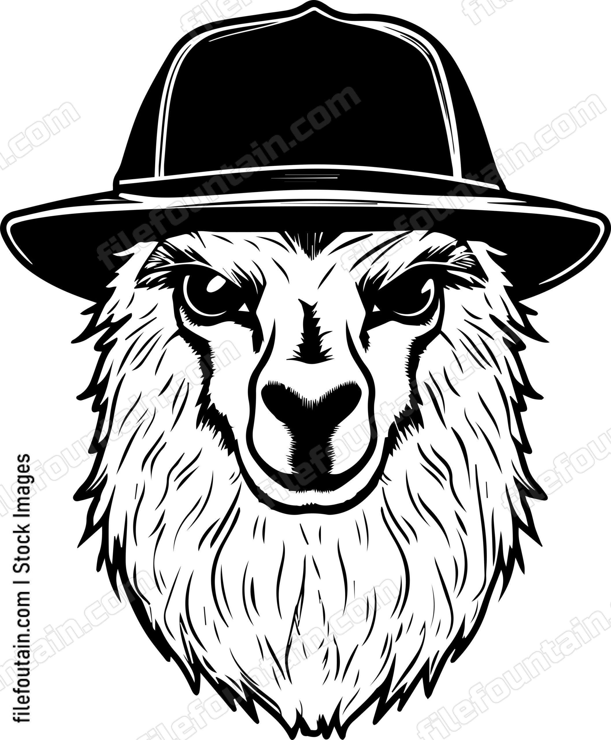 llama In A Hat