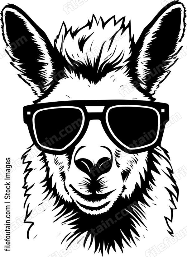 llama In Sunglasses