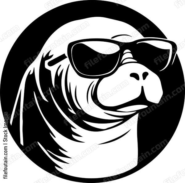 Manatee In Sunglasses