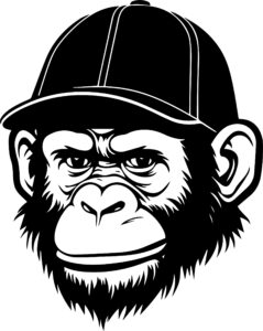 Monkey In Baseball Cap
