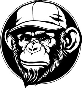Monkey In Baseball Cap