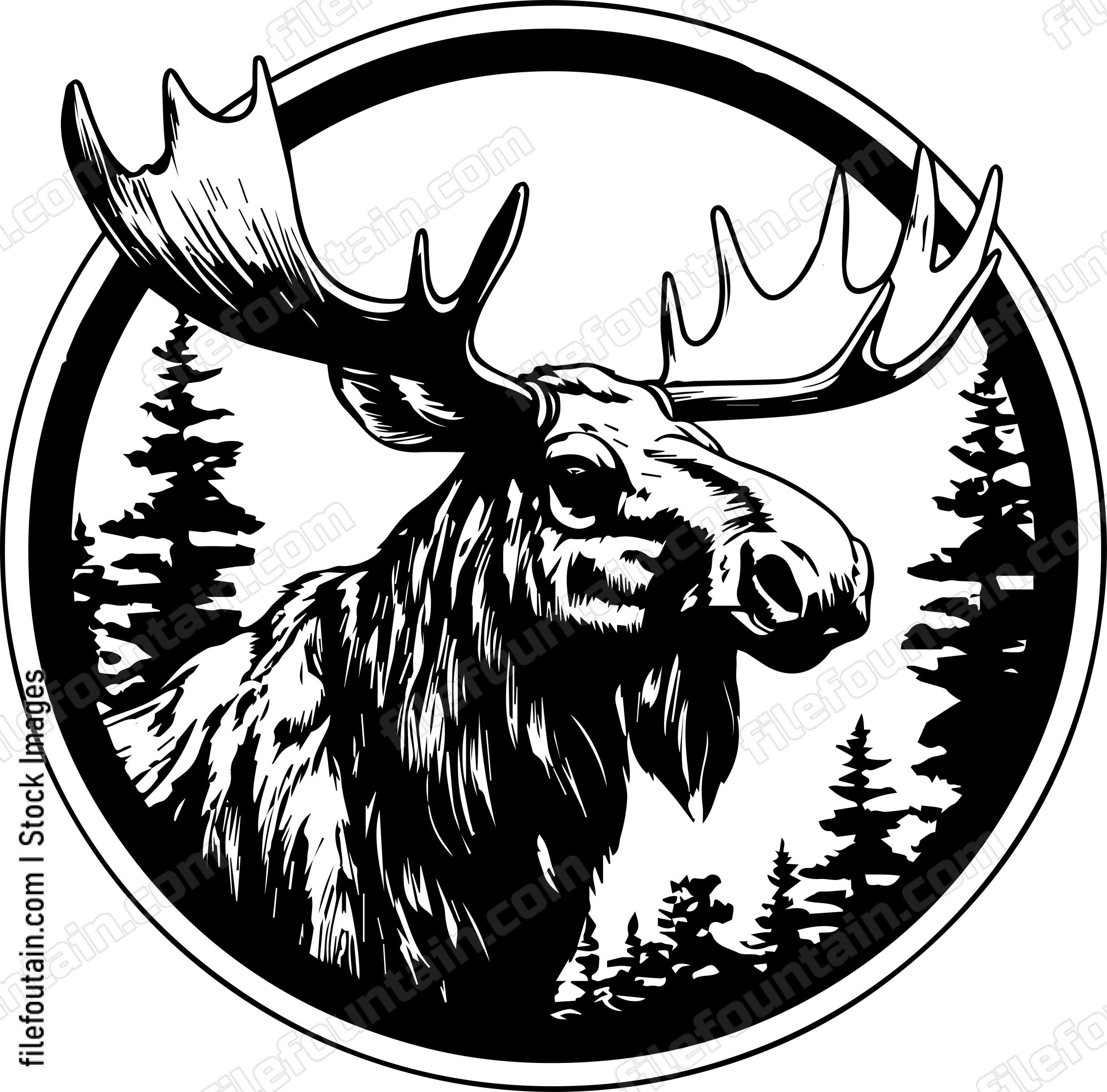 Moose Smoking A Cigar