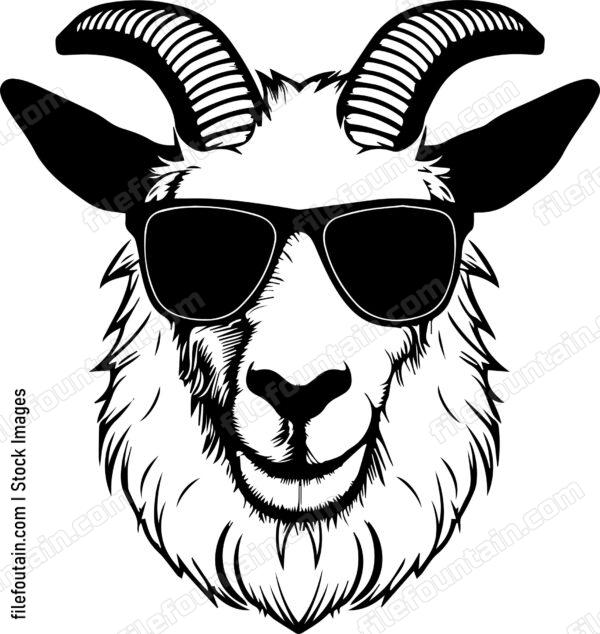 Mountain Goat In Sunglasses
