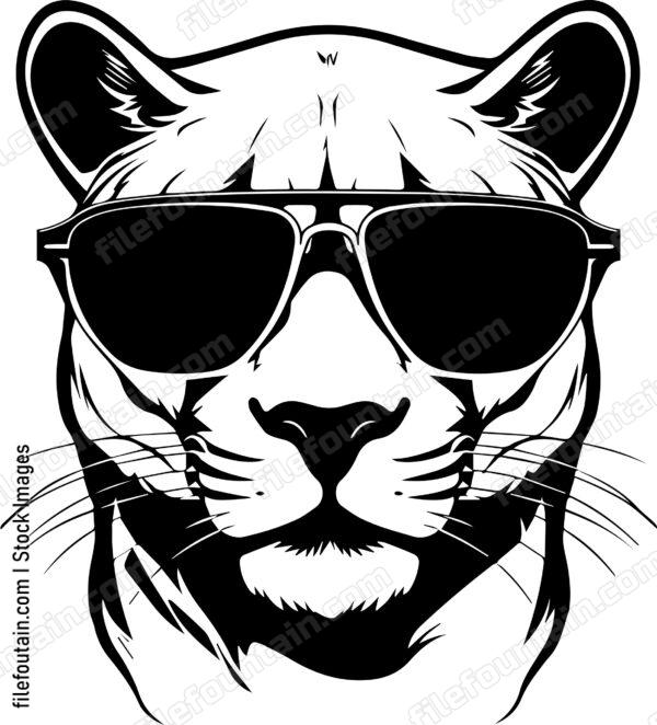 Mountain Lion In Sunglasses