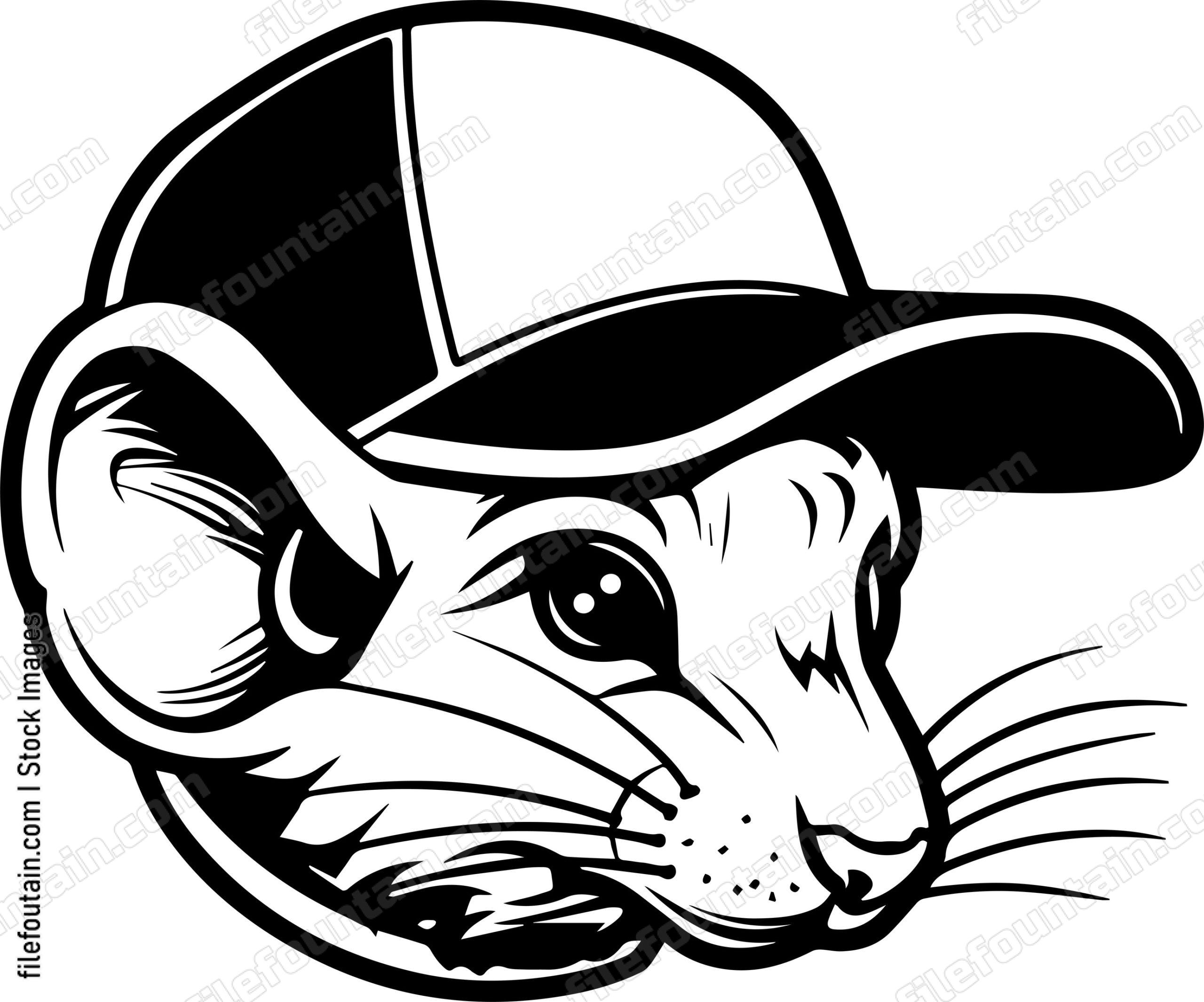 Mouse In Baseball Cap